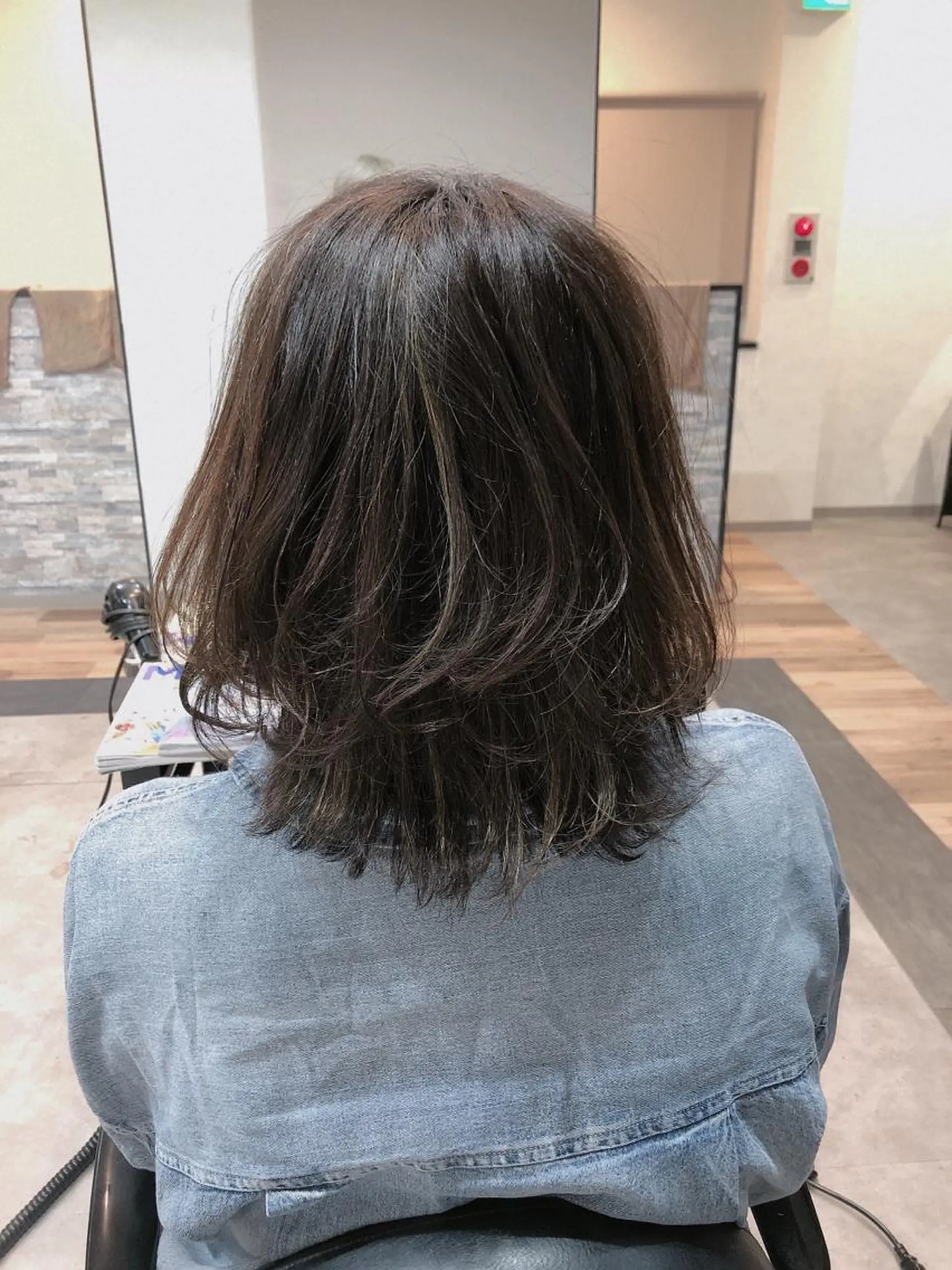 ミディアム カラー 太白区/白髪ぼかし ハイライト/千葉達人のヘアスタイル