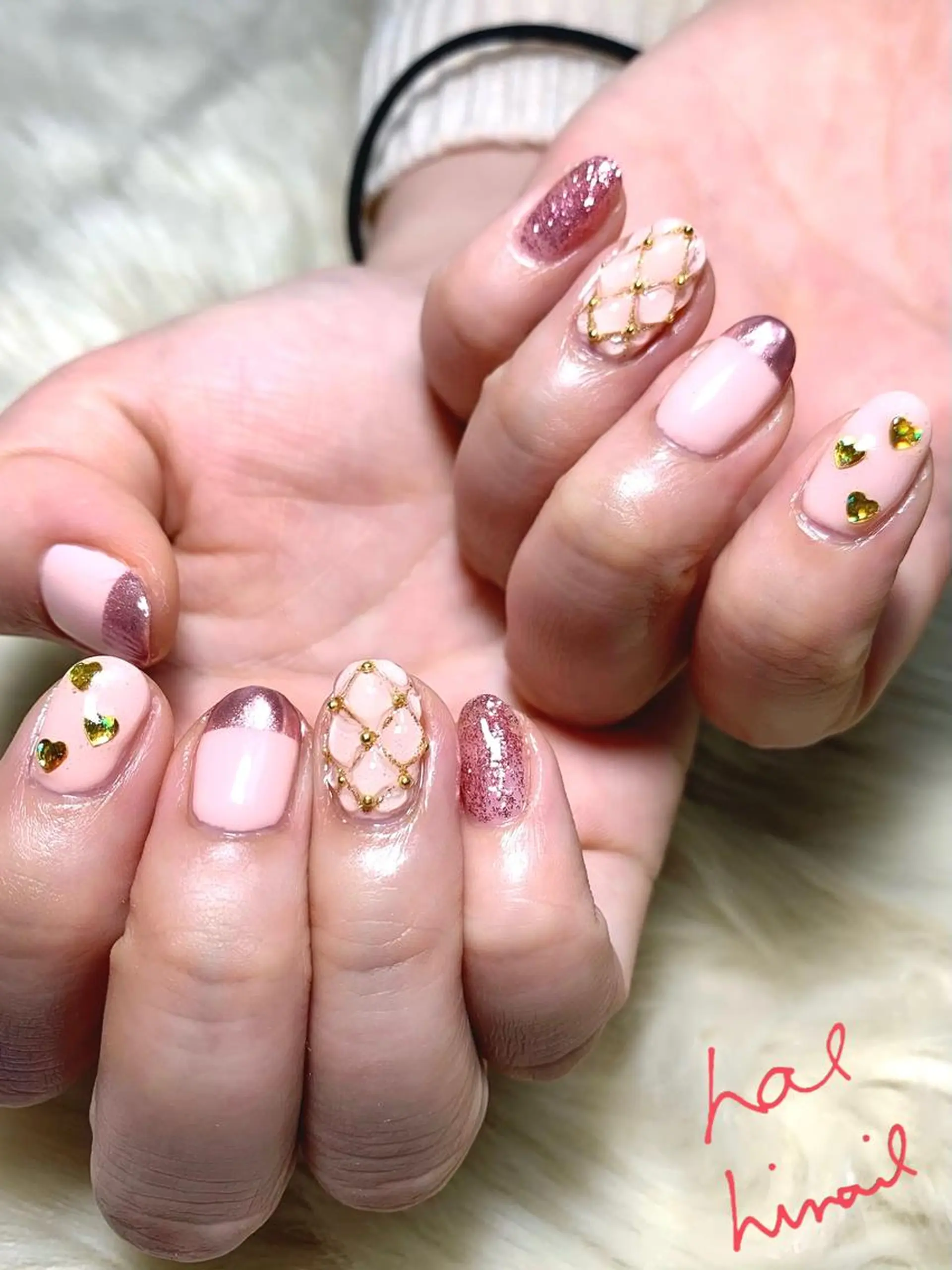 ネイル ミラーネイル はるひな ねいるのネイルデザイン