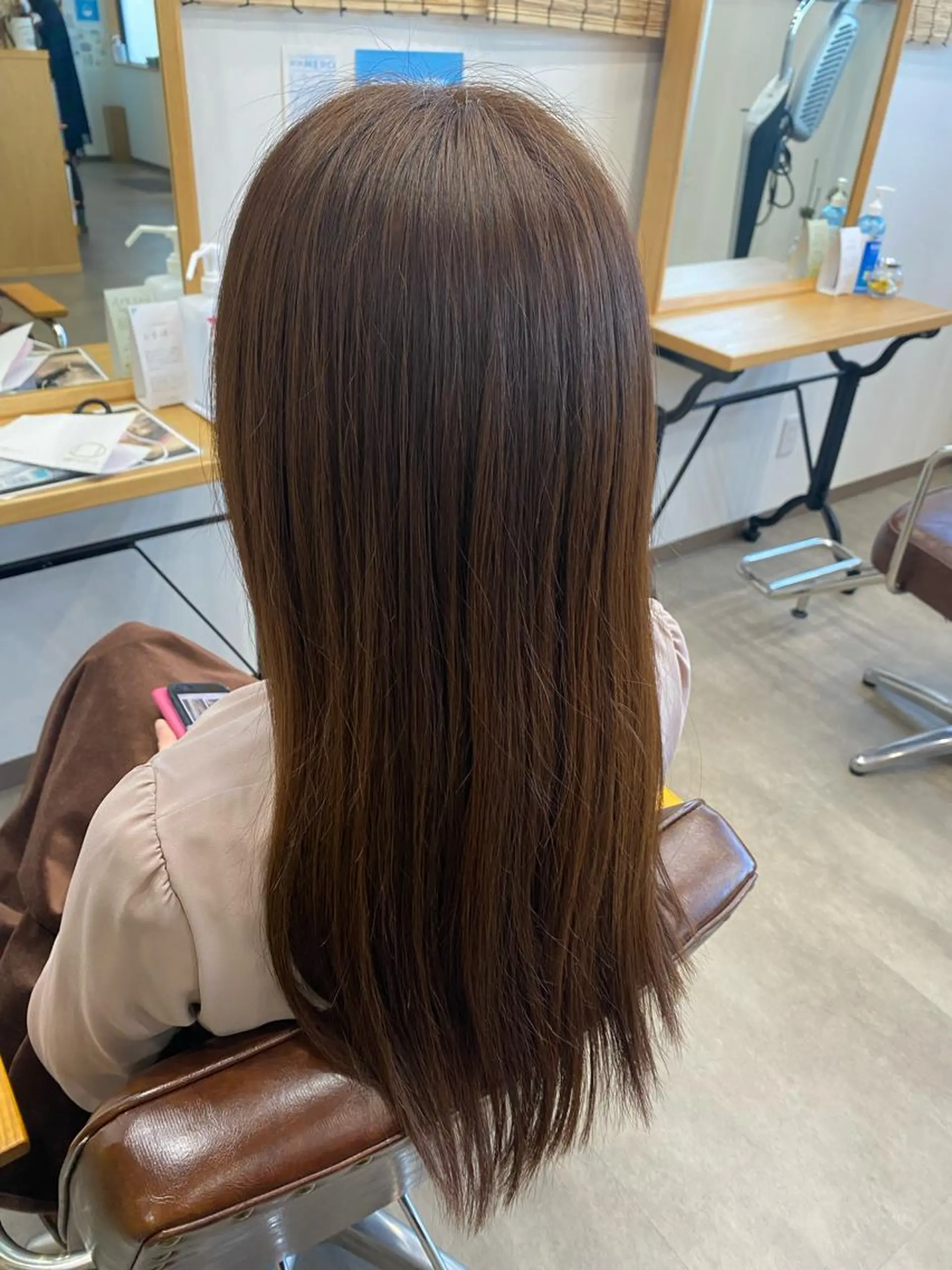 ロング カラー ブラウンカラー ナチュラルブラウン ブリーチなしベージュ /ヘアセット/ミユのヘアスタイル