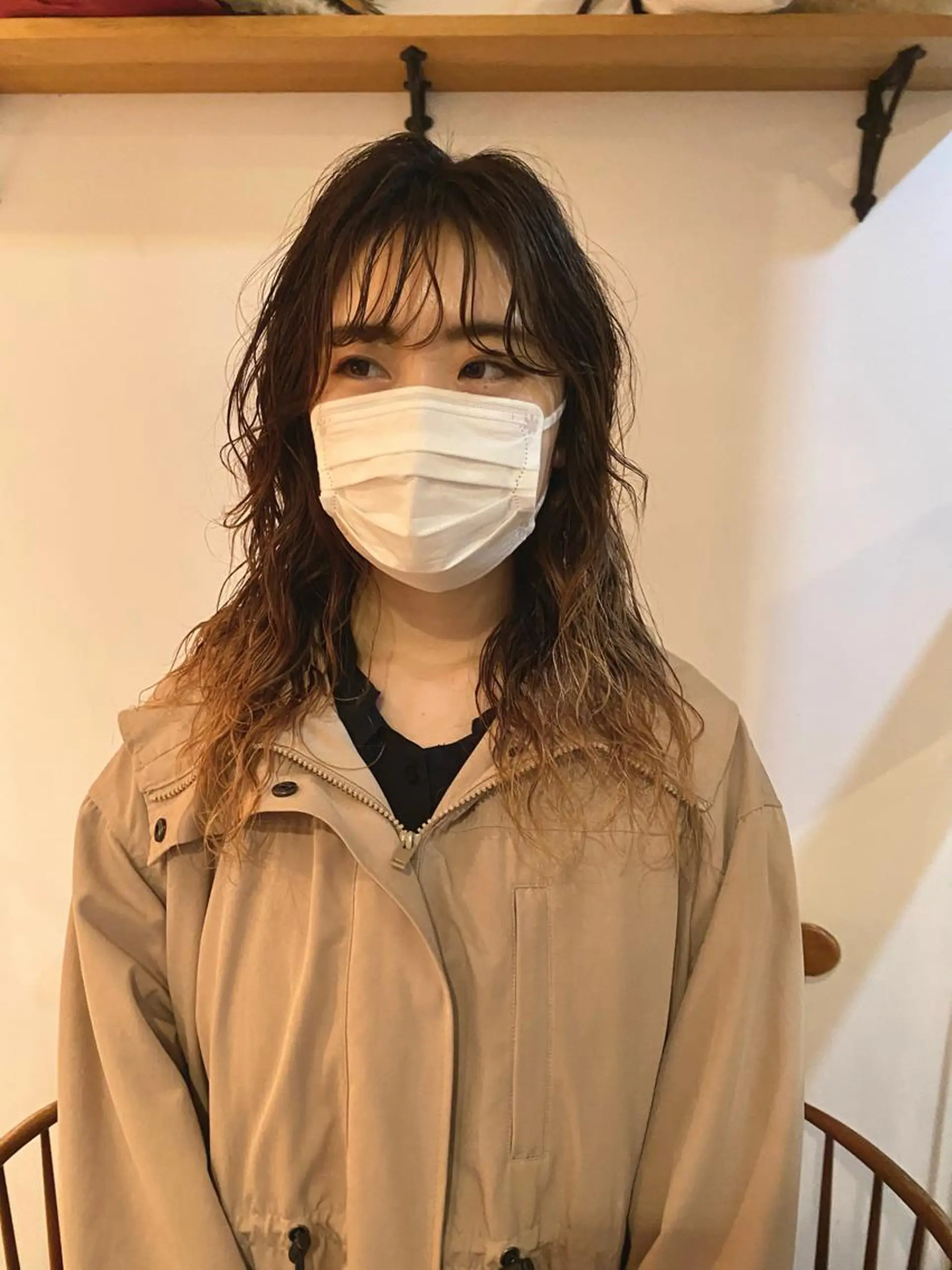 セミロング パーマ セミロングパーマ デジタルパーマ ショート& パーマ　坂本のヘアスタイル