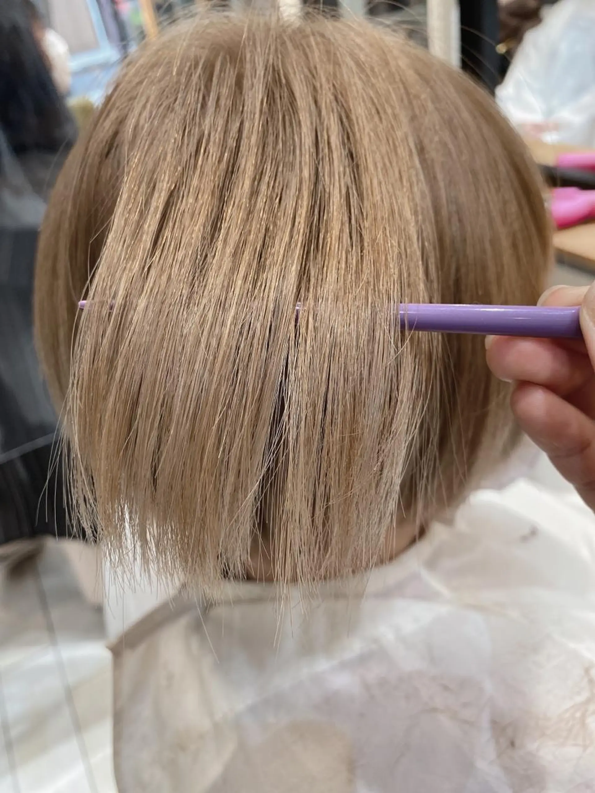 ショート カラー ベージュカラー ブリーチ ホワイトベージュ ✳︎SERA✳︎ 平日のみご案内のマツエク・マツパデザイン