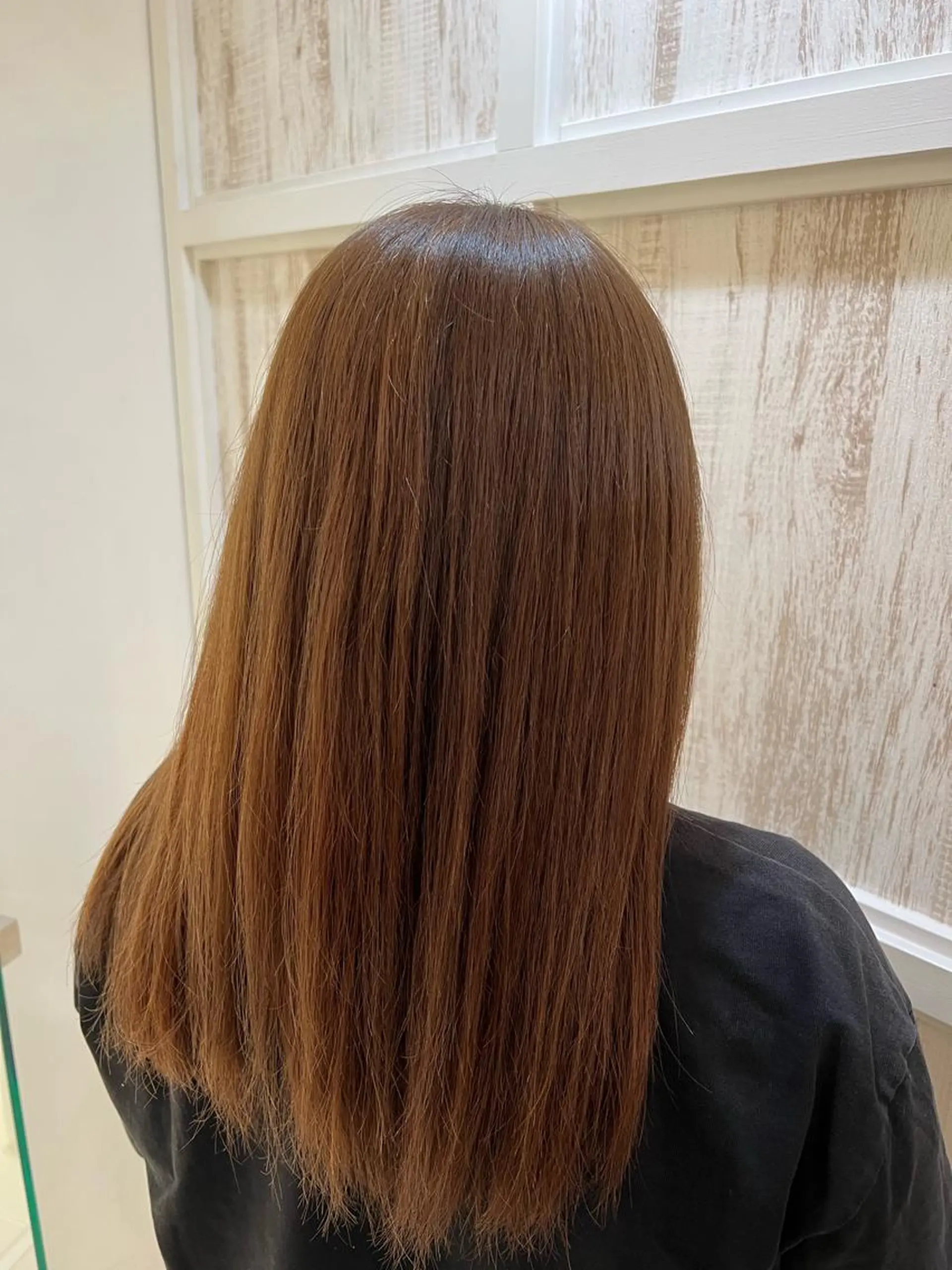 ロング 🤎艶感ベージュ/ ミルクティー🤎のヘアスタイル