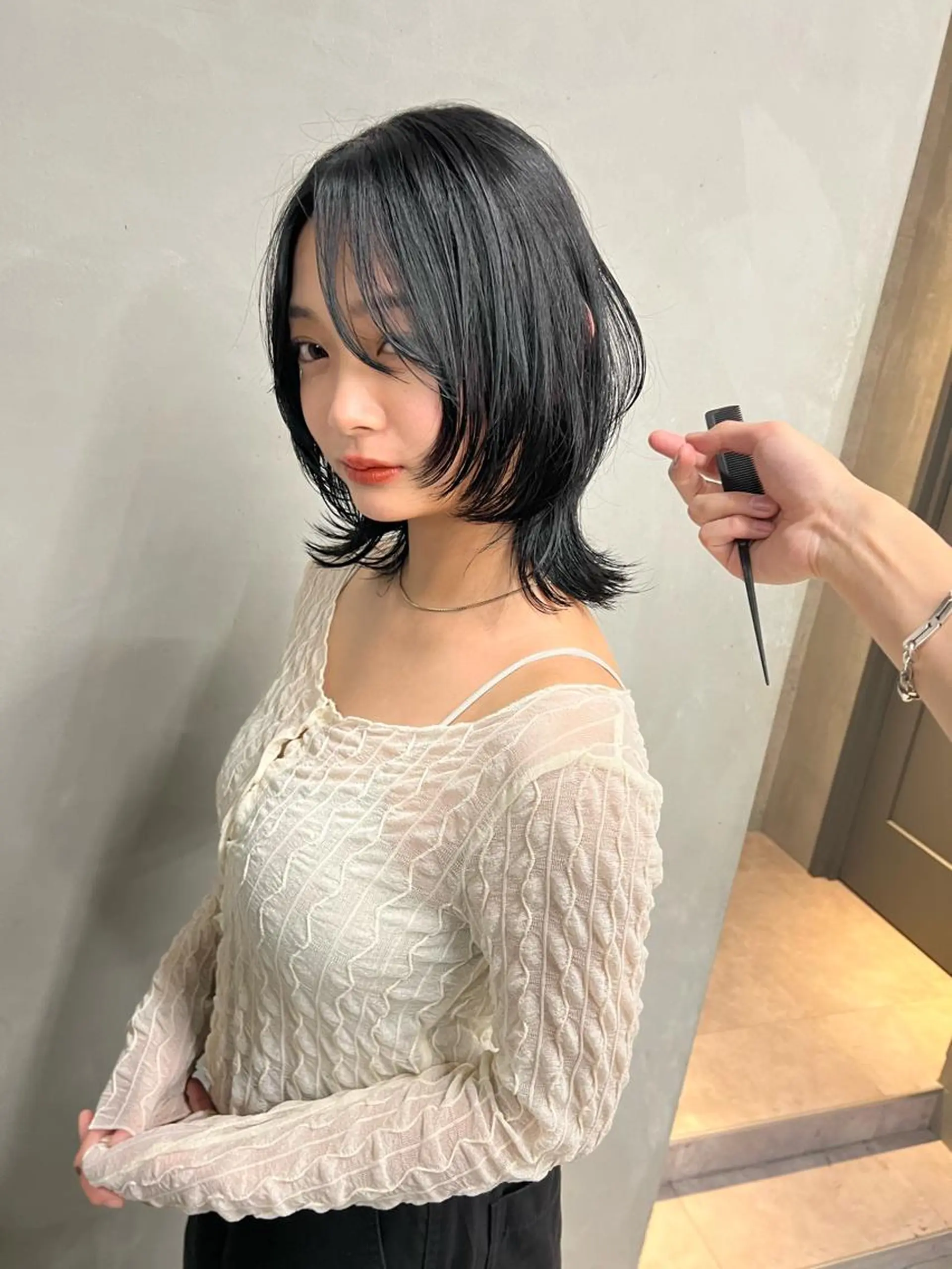 ミディアム レイヤーカット sakoda shunkiのヘアスタイル