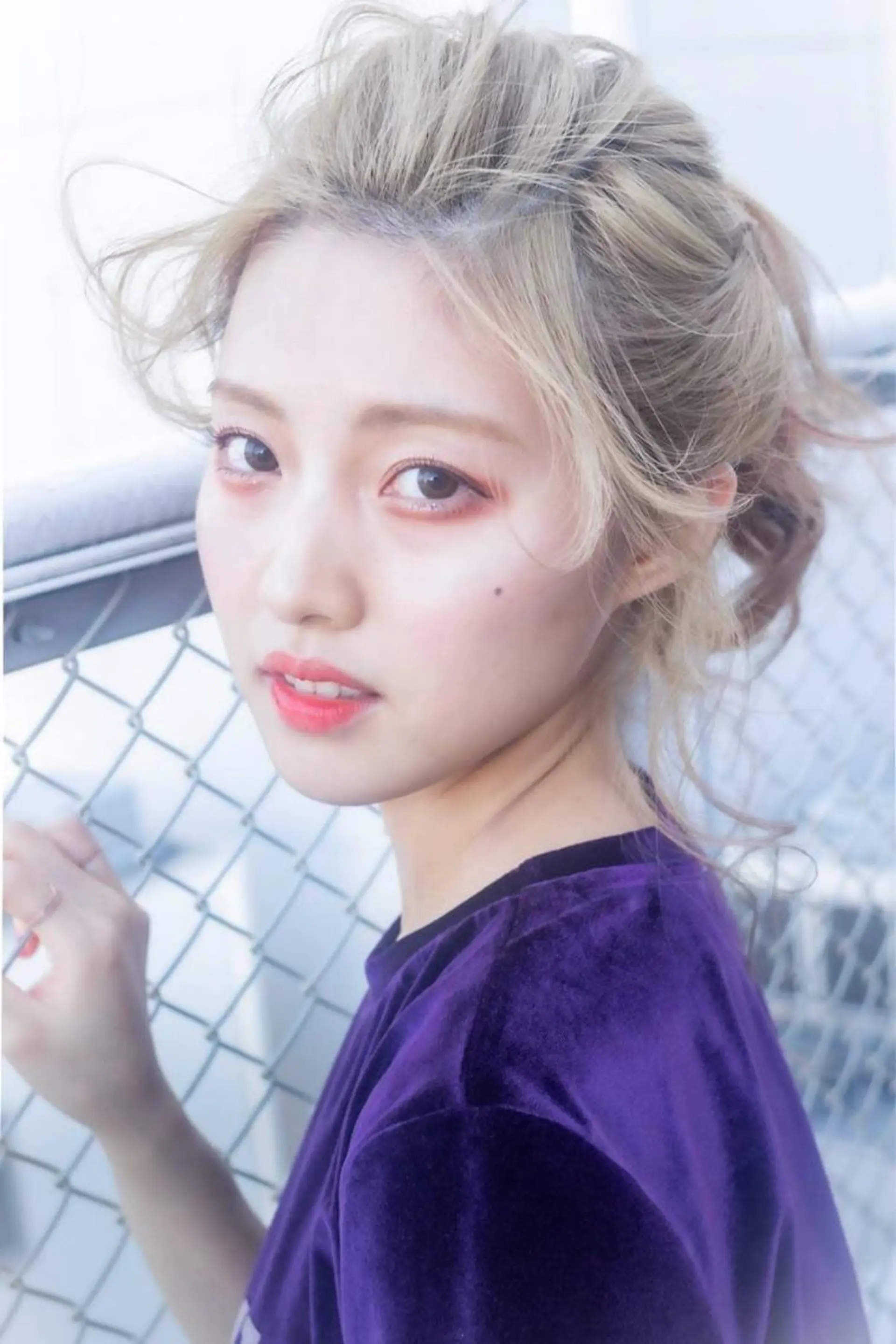 セミロング カラー パーマ ヘアアレンジ リルウヘアー 天王寺のヘアスタイル