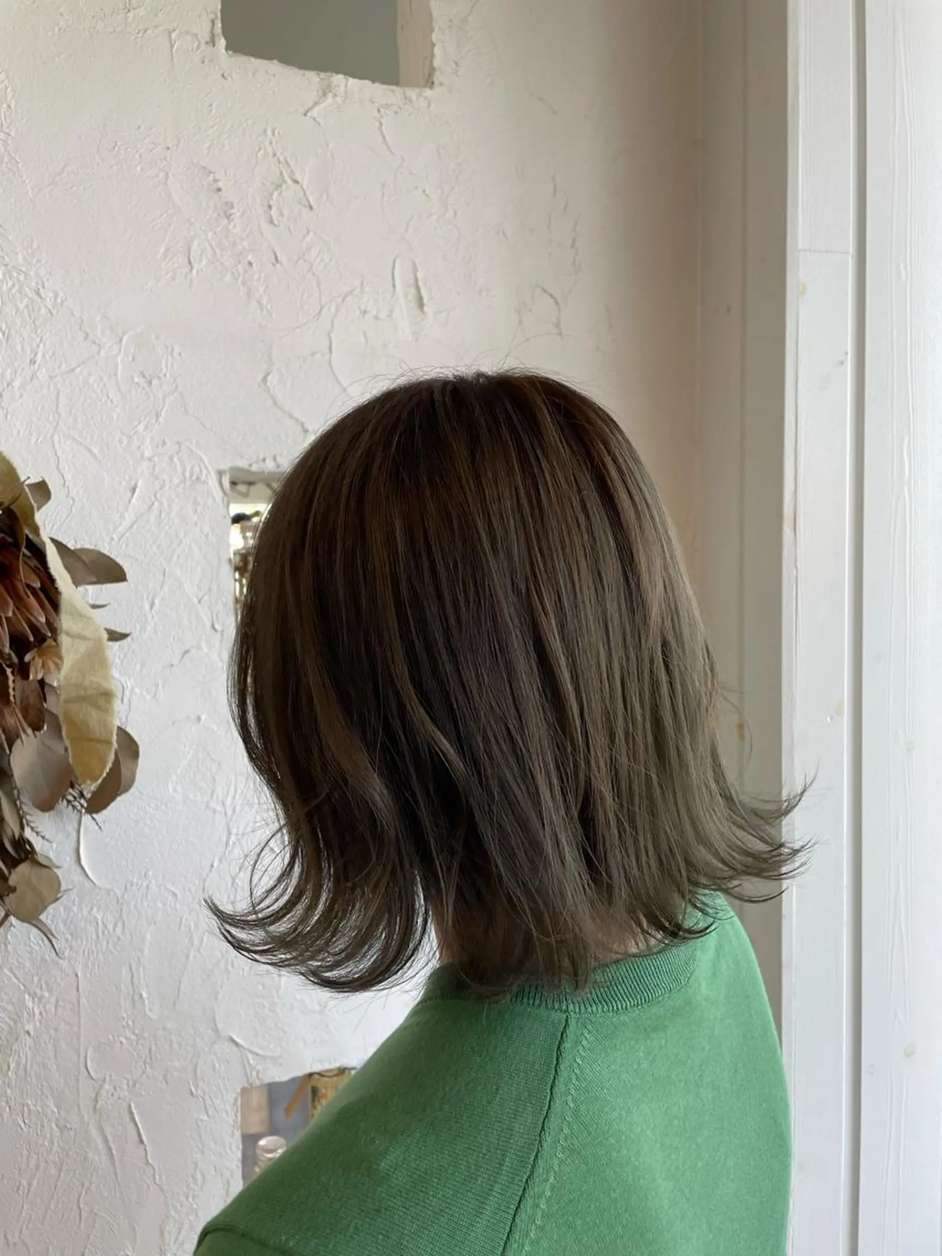 ショート カラー アッシュ オリーブアッシュ ヘアカラー 🌸小掛🌸 豊橋外国人風カラーのヘアスタイル