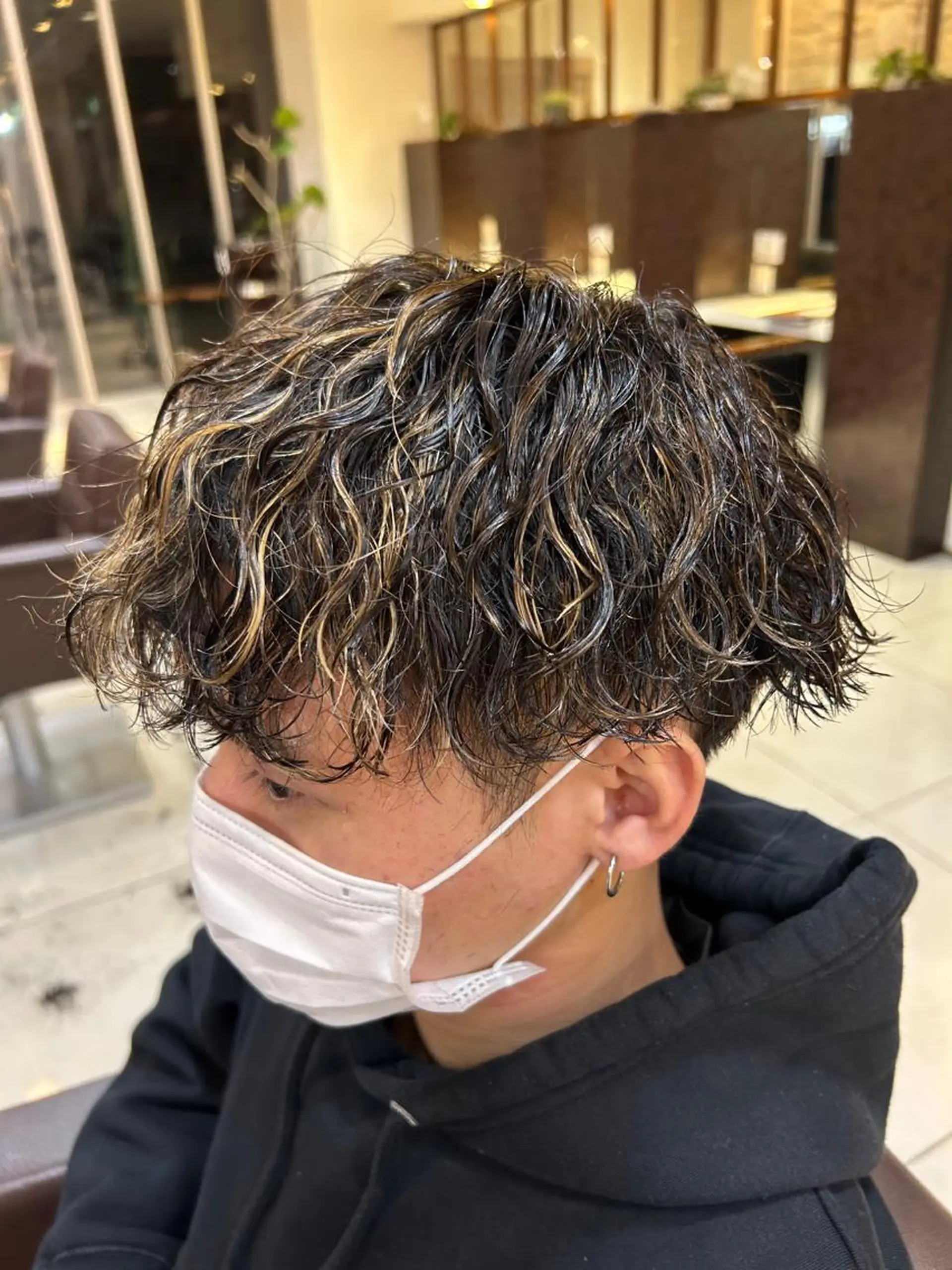 カラー パーマ メンズ 草薙メンズ縮毛矯正 💫緒方美柚のヘアスタイル