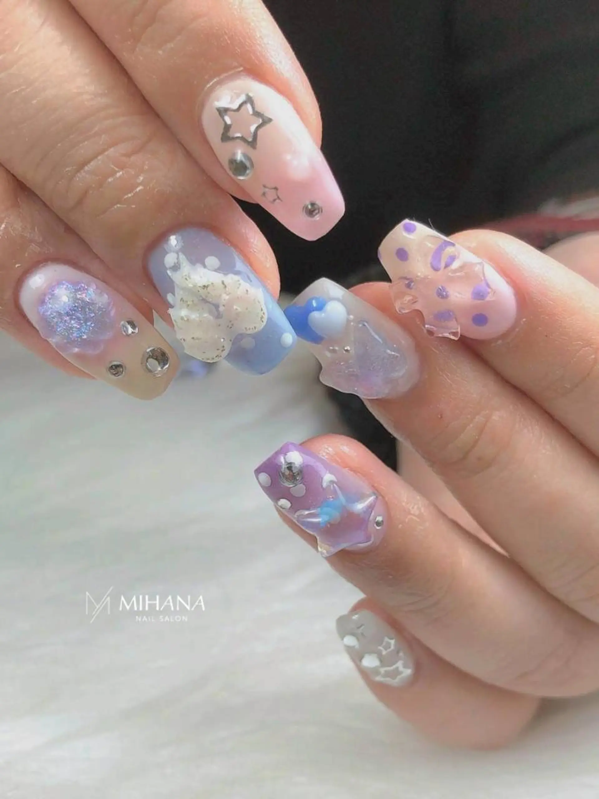 ネイル ジェルネイル 韓国ネイル パラジェル ワンホンネイル ハンドネイル MIHANAネイル 西川口店のネイルデザイン