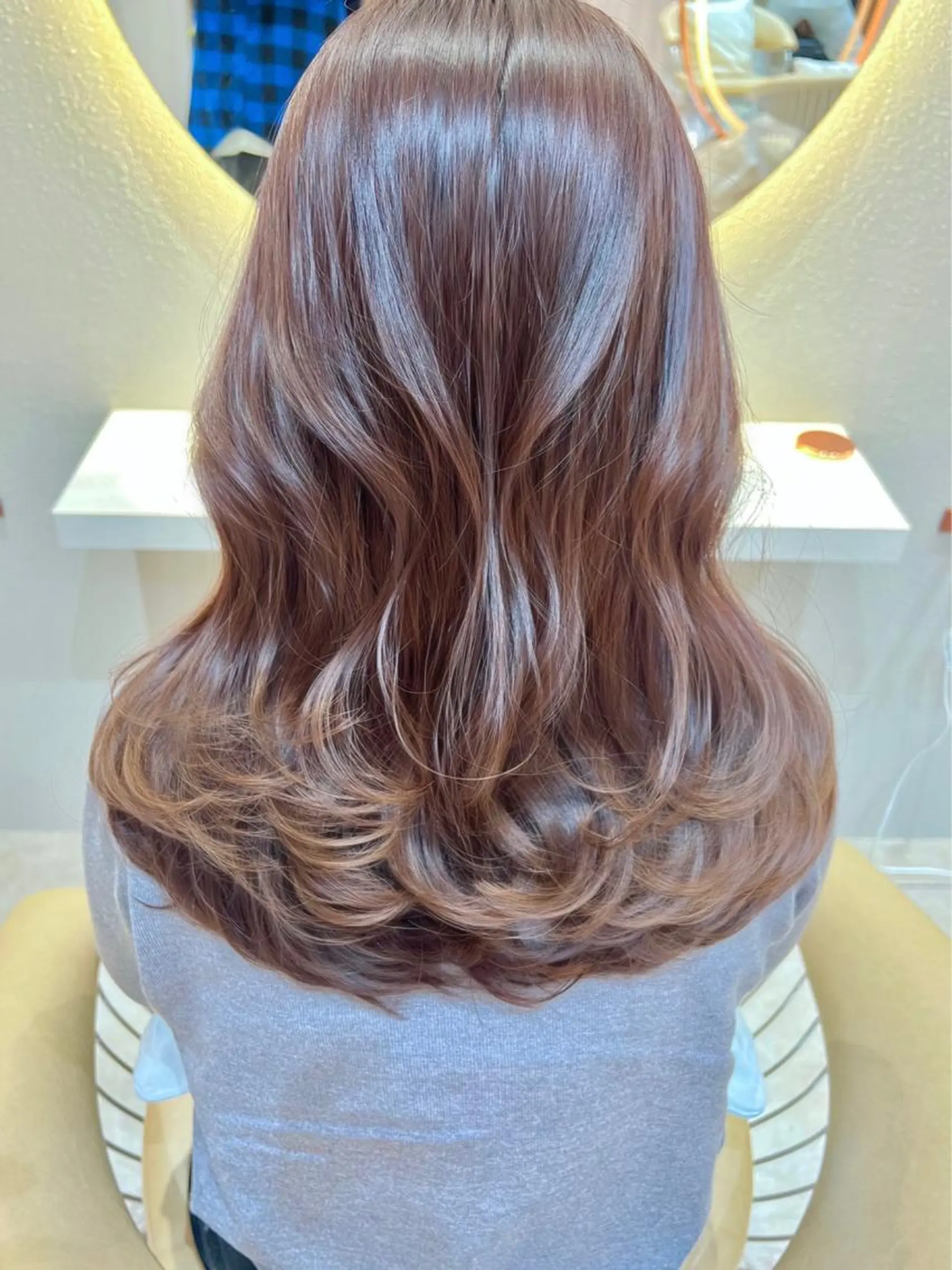 セミロング カラー カット ヘアカラー トリートメント レイヤーカット/ 顔周り 五島巨幹のヘアスタイル