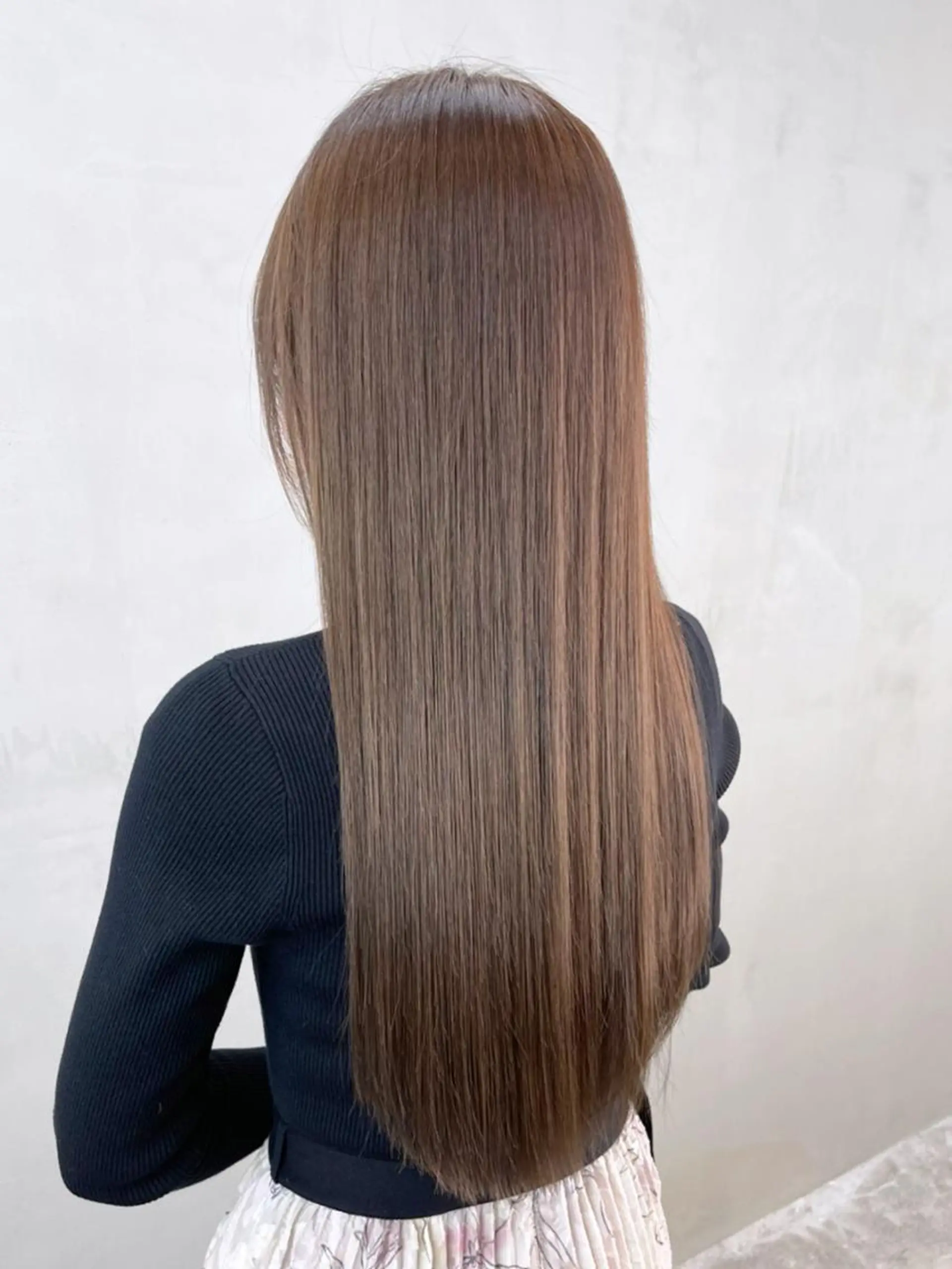 セミロング カラー パーマ ヘアアレンジ ブラウンカラー カット ITbyALBUM 松戸のヘアスタイル