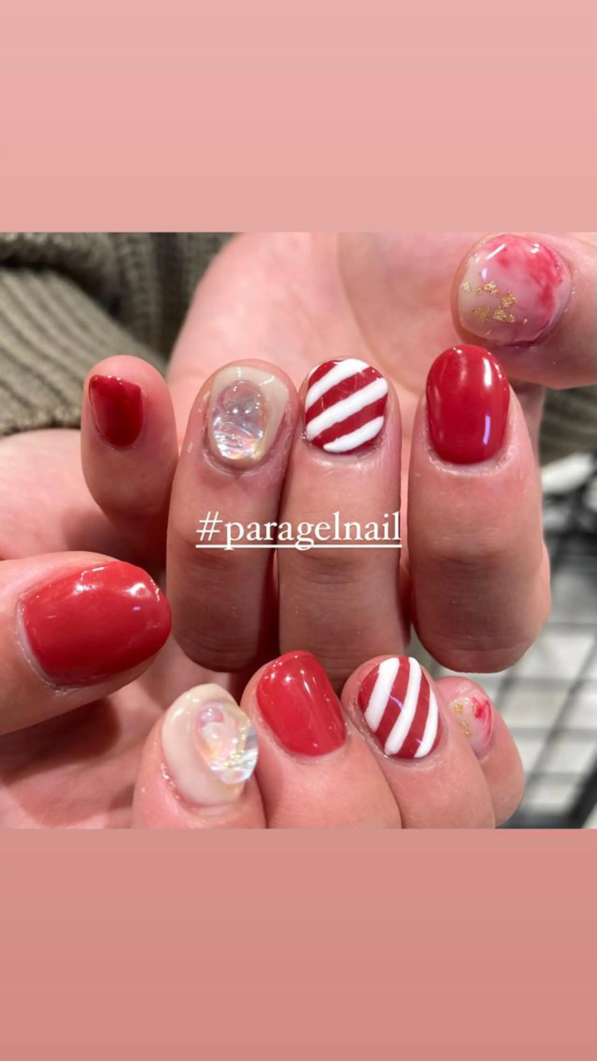 ネイル ジェルネイル パラジェル ハンドネイル 淡色ネイル 🎀moeのネイルデザイン