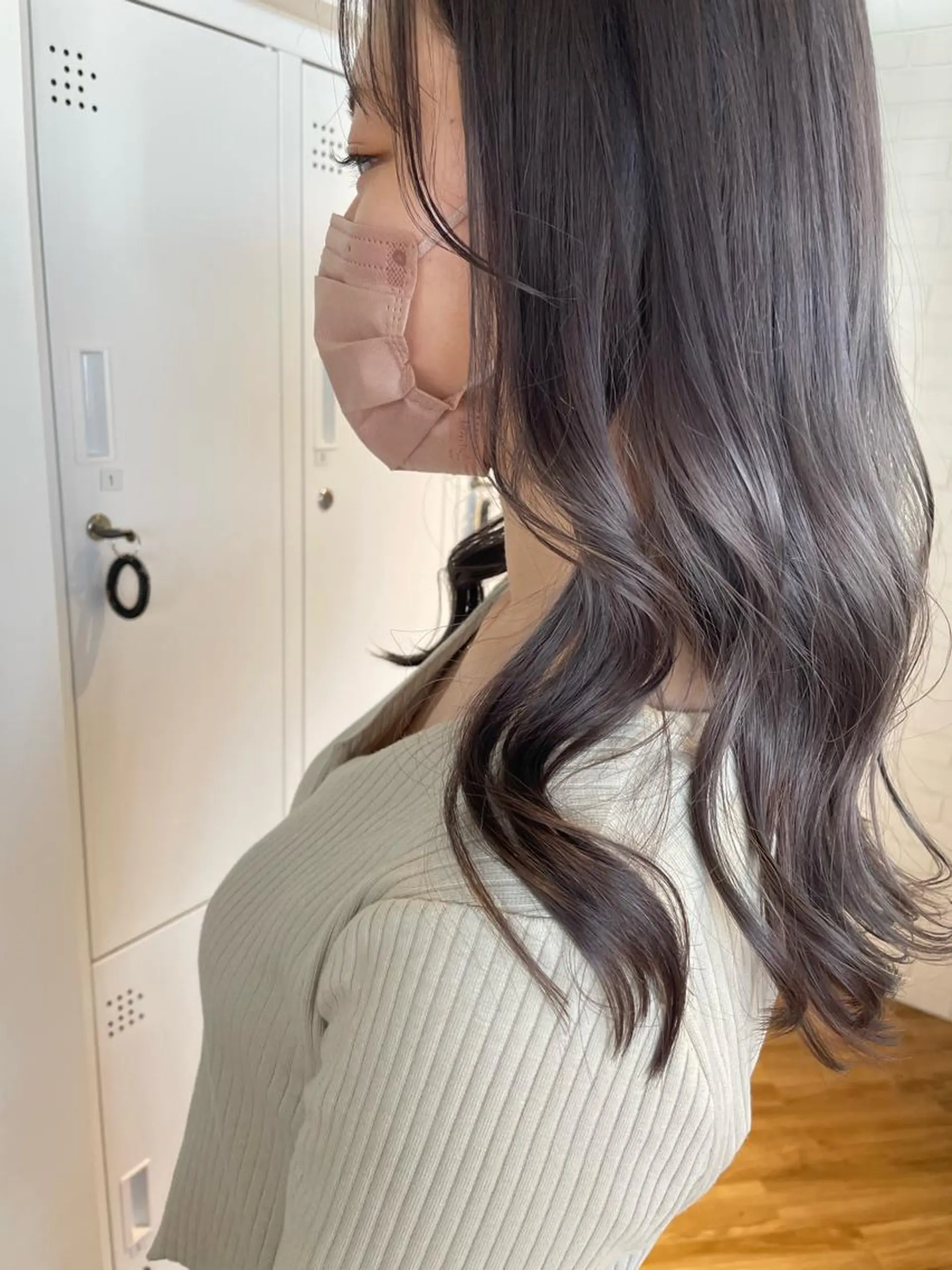 ロング カラー 杉村 未来のヘアスタイル