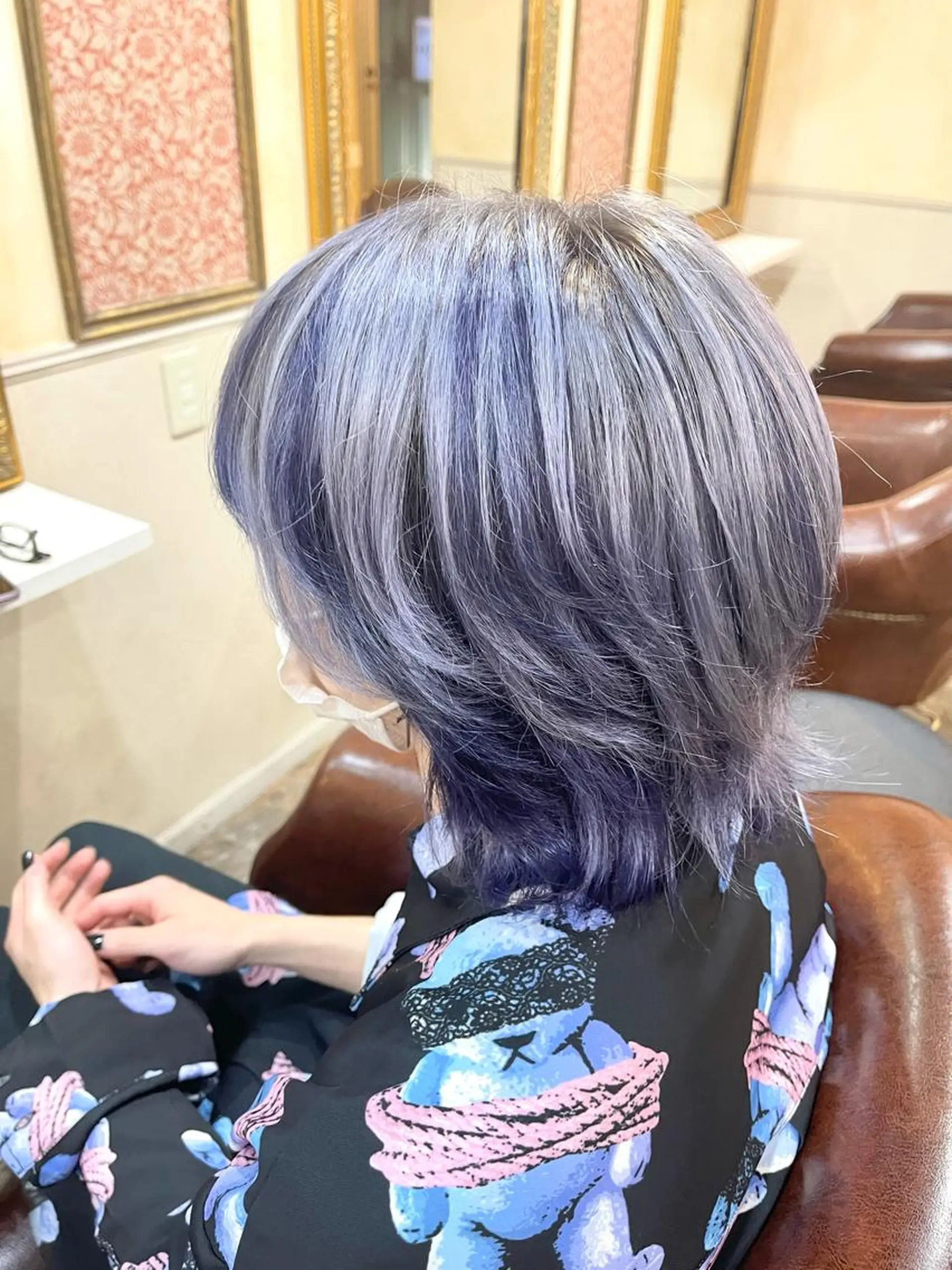 ショート 岩谷/ブリーチ 🪽透明感カラーのヘアスタイル