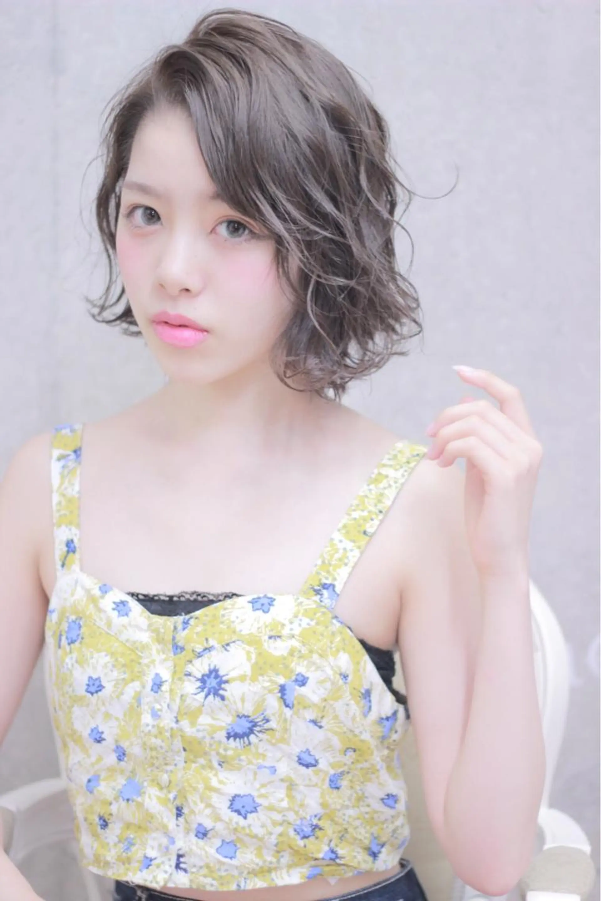 ミディアム ボブ cachecache所属・及川 光のヘアスタイル