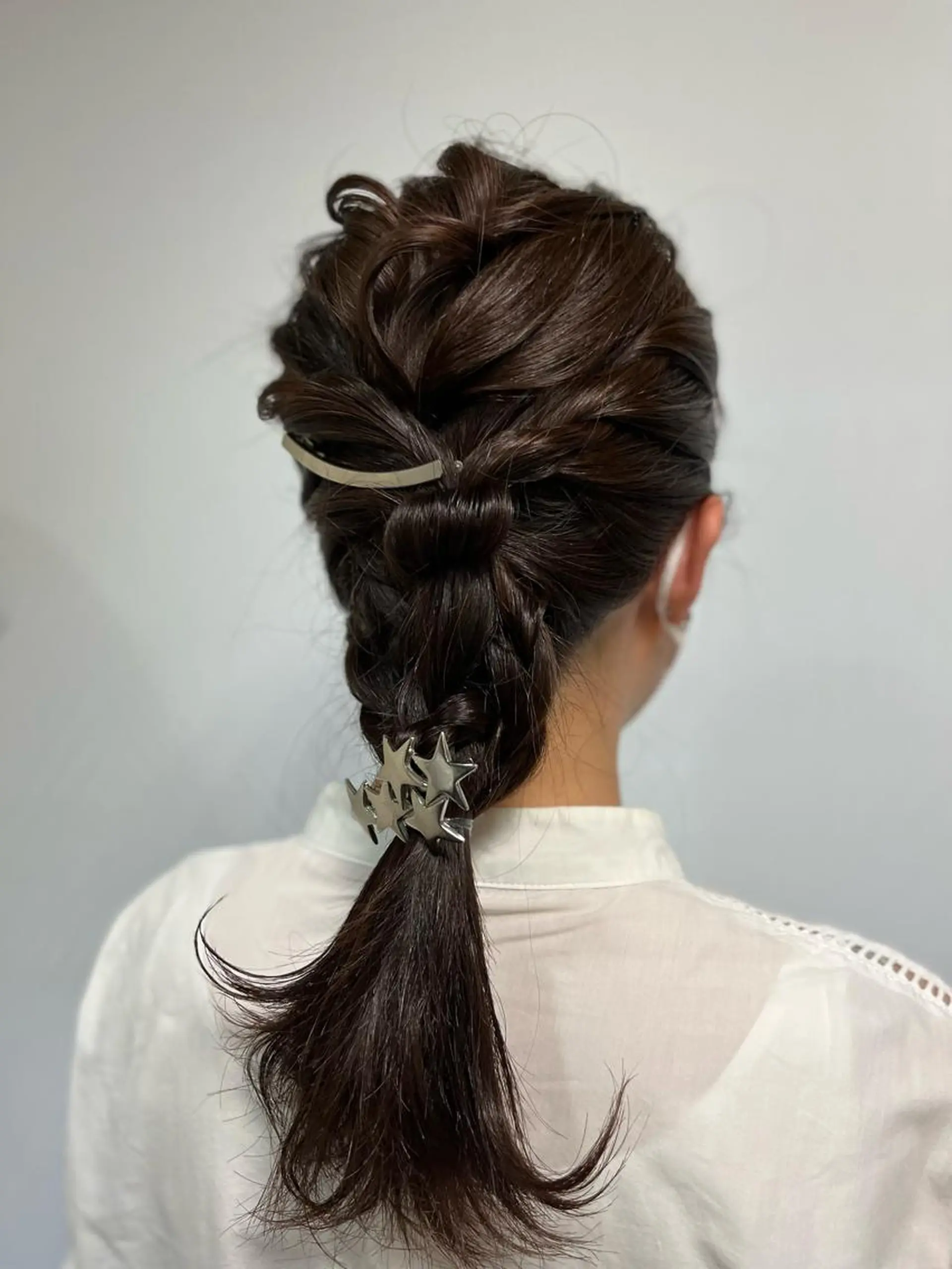 セミロング ヘアアレンジ ウスイマイコ カット/ケアカラーのヘアスタイル