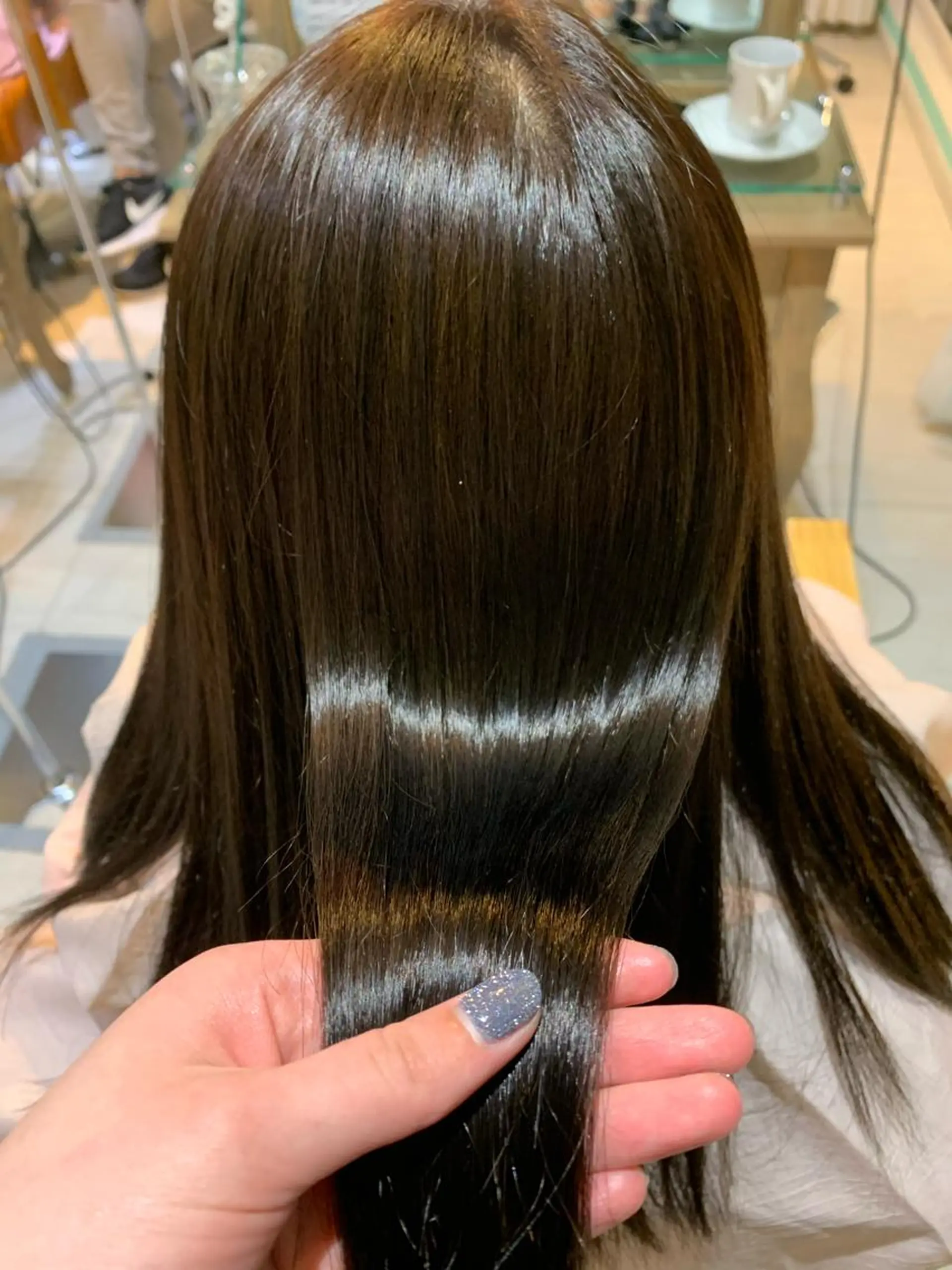 カラー ブリーチしない暖色 カラー🥀杉 優菜のヘアスタイル