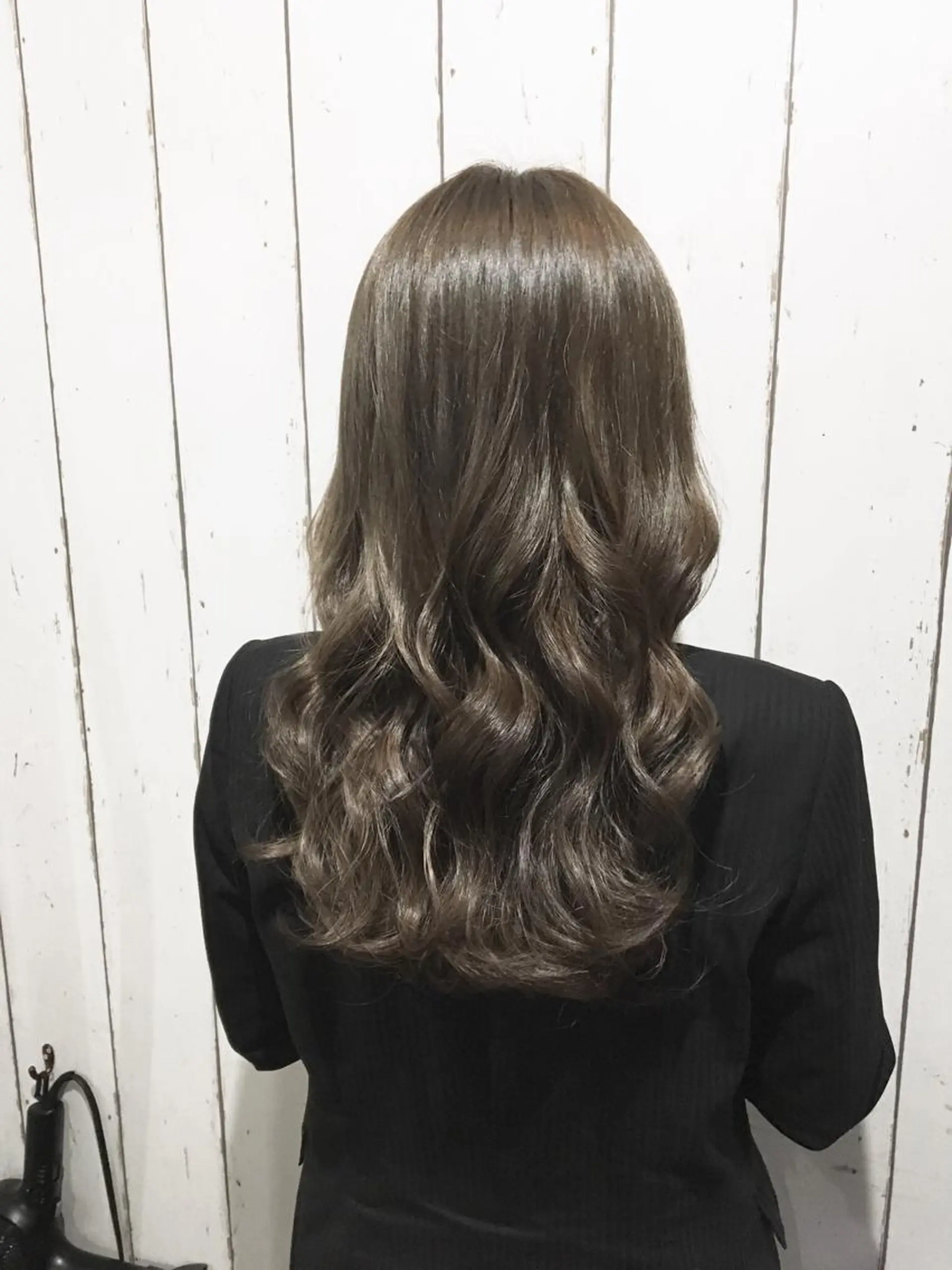 セミロング カラー パーマ ヘアアレンジ 透明感カラー グレージュ 👑指名率No.1 👑坂口飛翔のヘアスタイル