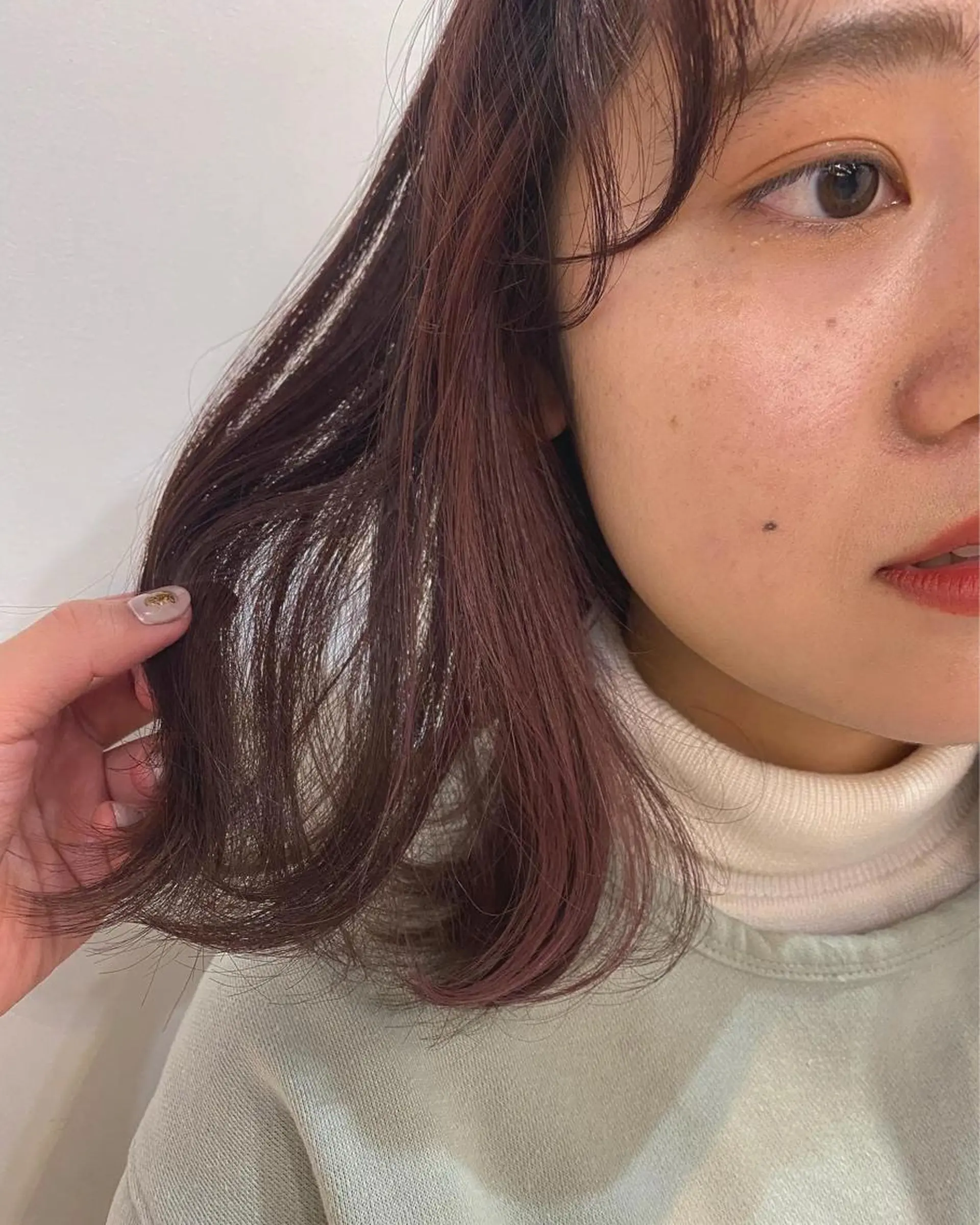 ミディアム カラー パーマ ヘアアレンジ satsuki 暖色・ブラウンカラーのヘアスタイル