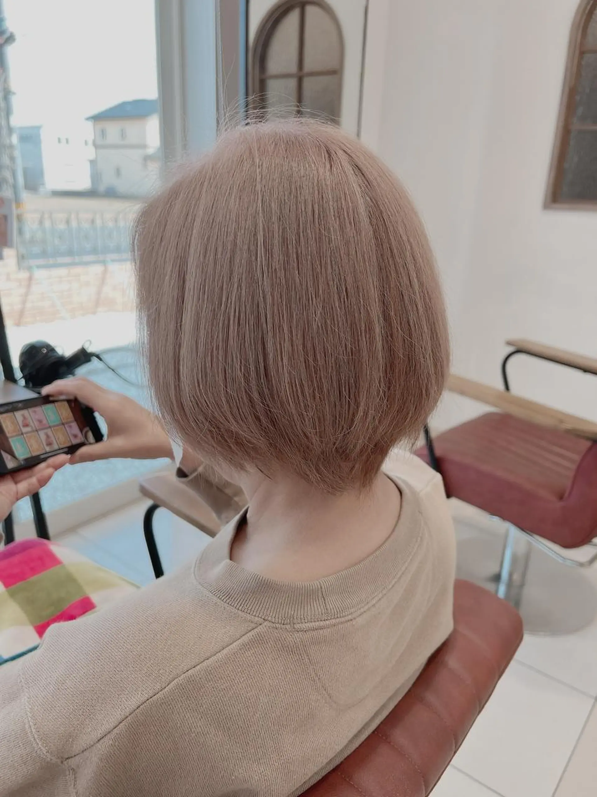 ショート カラー ブリーチ ヘアカラー 髪質改善カラーリスト /根本雄貴のヘアスタイル