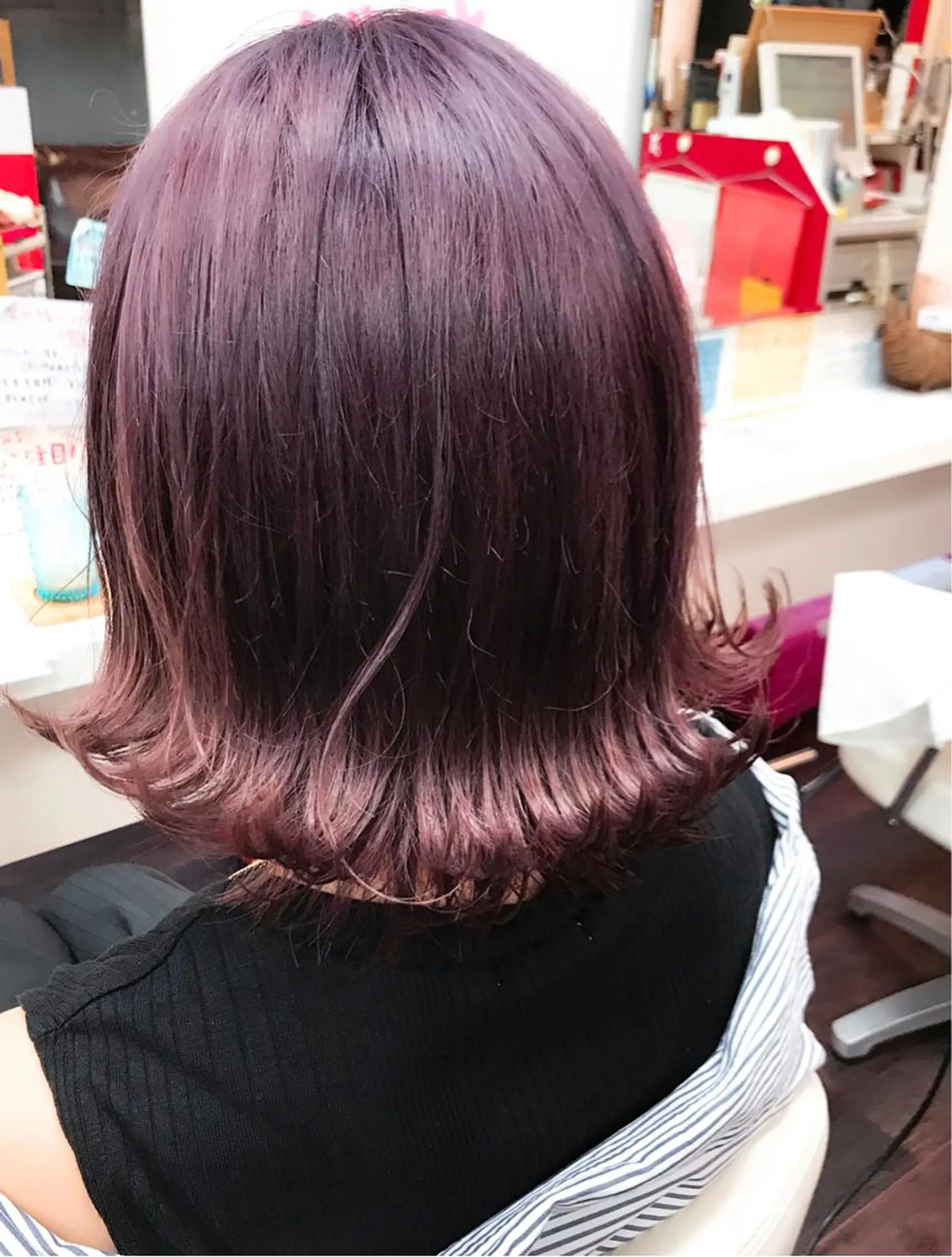 ミディアム カラー 岩谷/ブリーチ 🪽透明感カラーのヘアスタイル