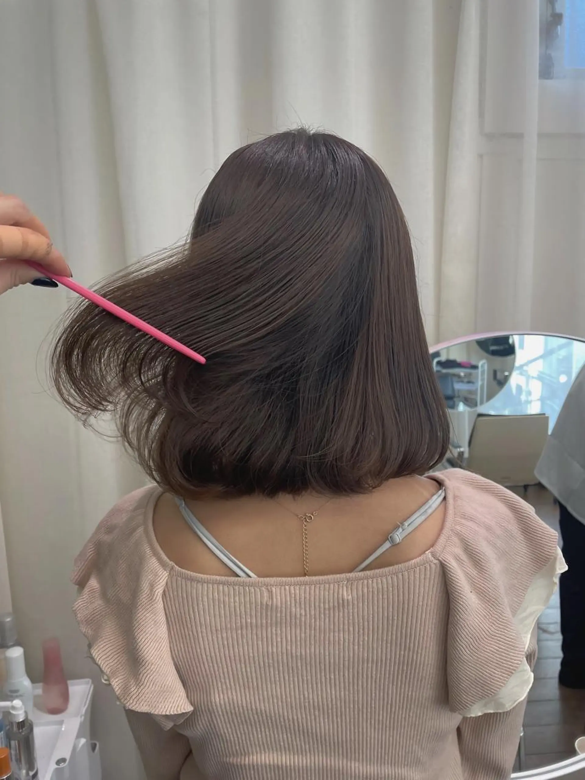 ショート カラー ラベンダーカラー カット ヘアカラー トリートメント レイヤーカット🎀 kanaのヘアスタイル