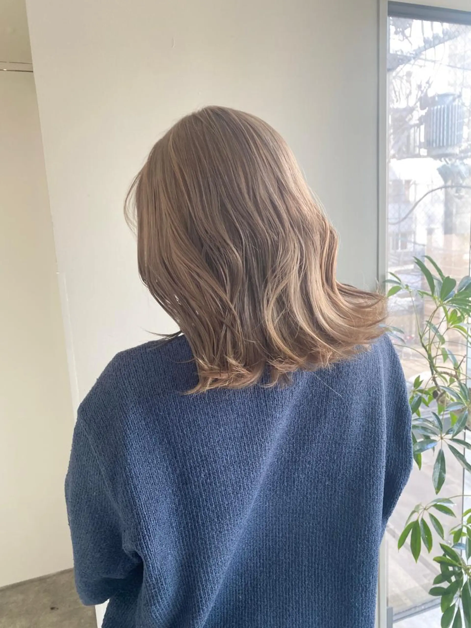 ミディアム カラー ヘアアレンジ ブリーチ ヘアカラー ボブ /ニュアンス/ satomi🧸💖のヘアスタイル