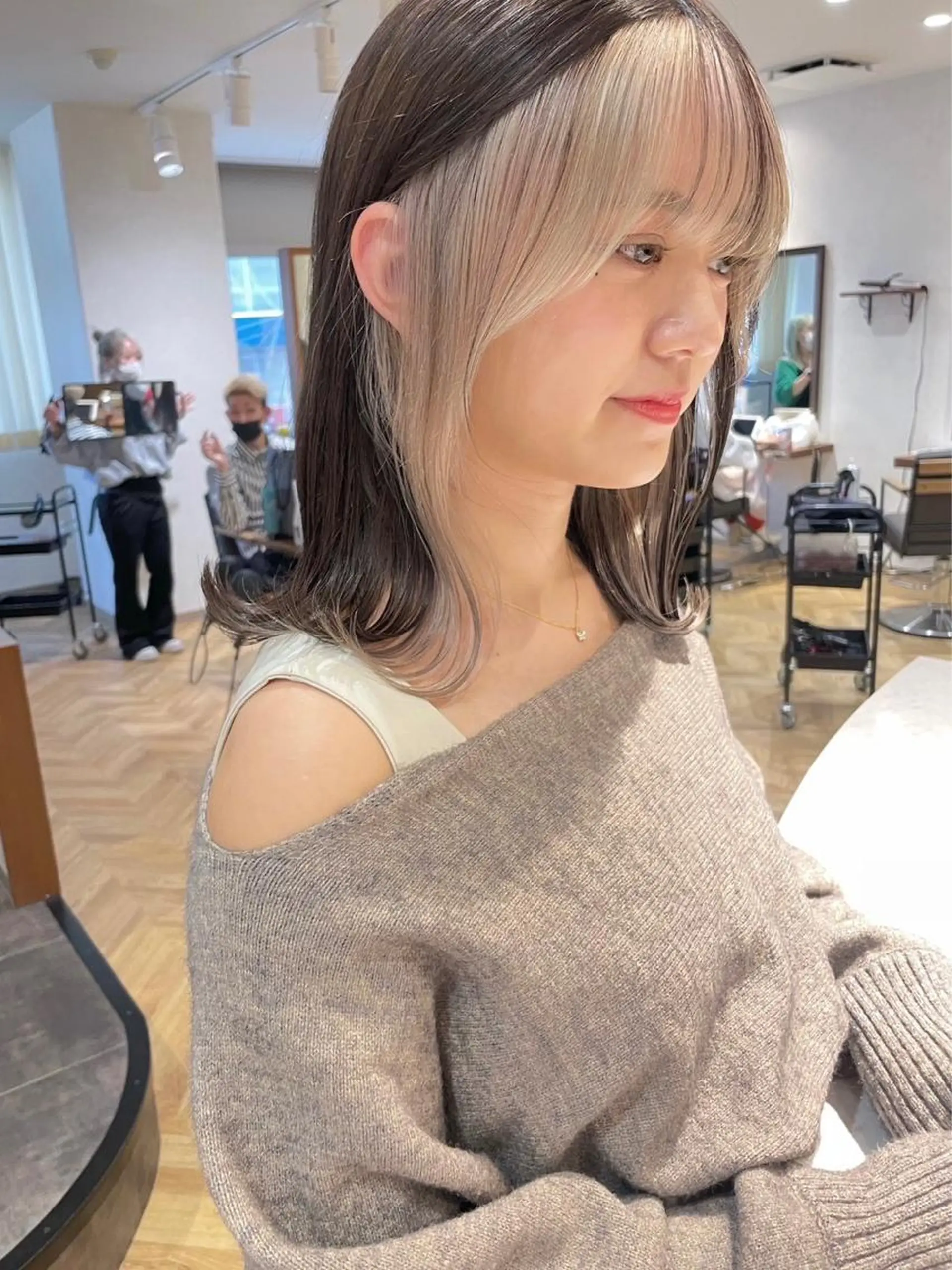 ミディアム ヘアカラー トリートメント Aster 店長 れおん✂️のヘアスタイル
