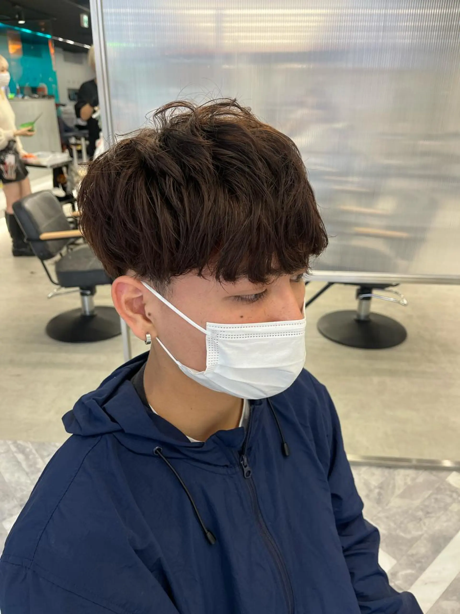 ショート カラー メンズ マッシュ 刈り上げ カット mai🤍縮毛酸性ス トレート/アイリストのヘアスタイル