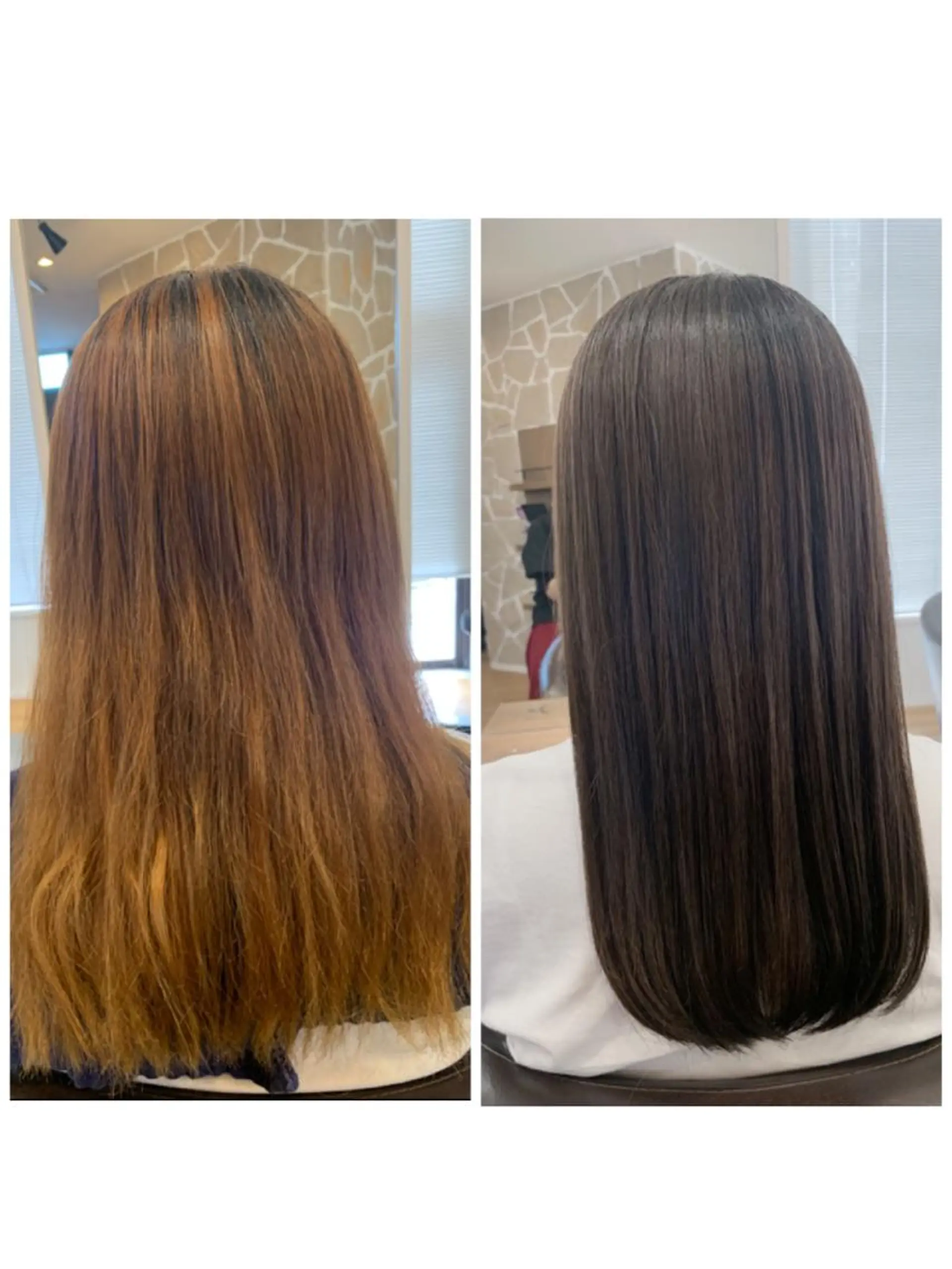 セミロング ヘアカラー トリートメント cecile hair所属・開發 紗貴のヘアスタイル