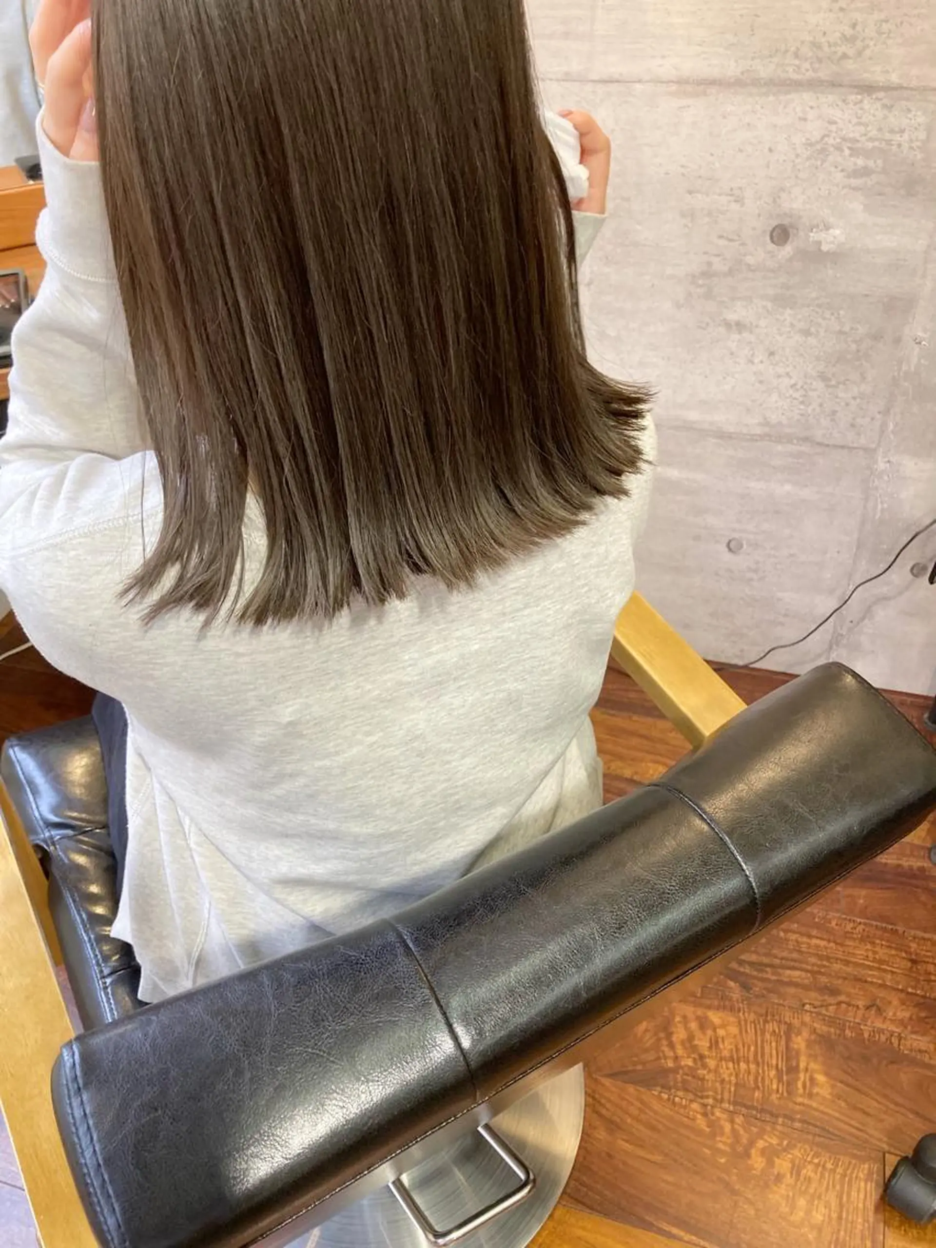 ミディアム カラー ハイライトカラー ハイライト ヘアセット 小木曽智美 /ボブ/ショートのヘアスタイル