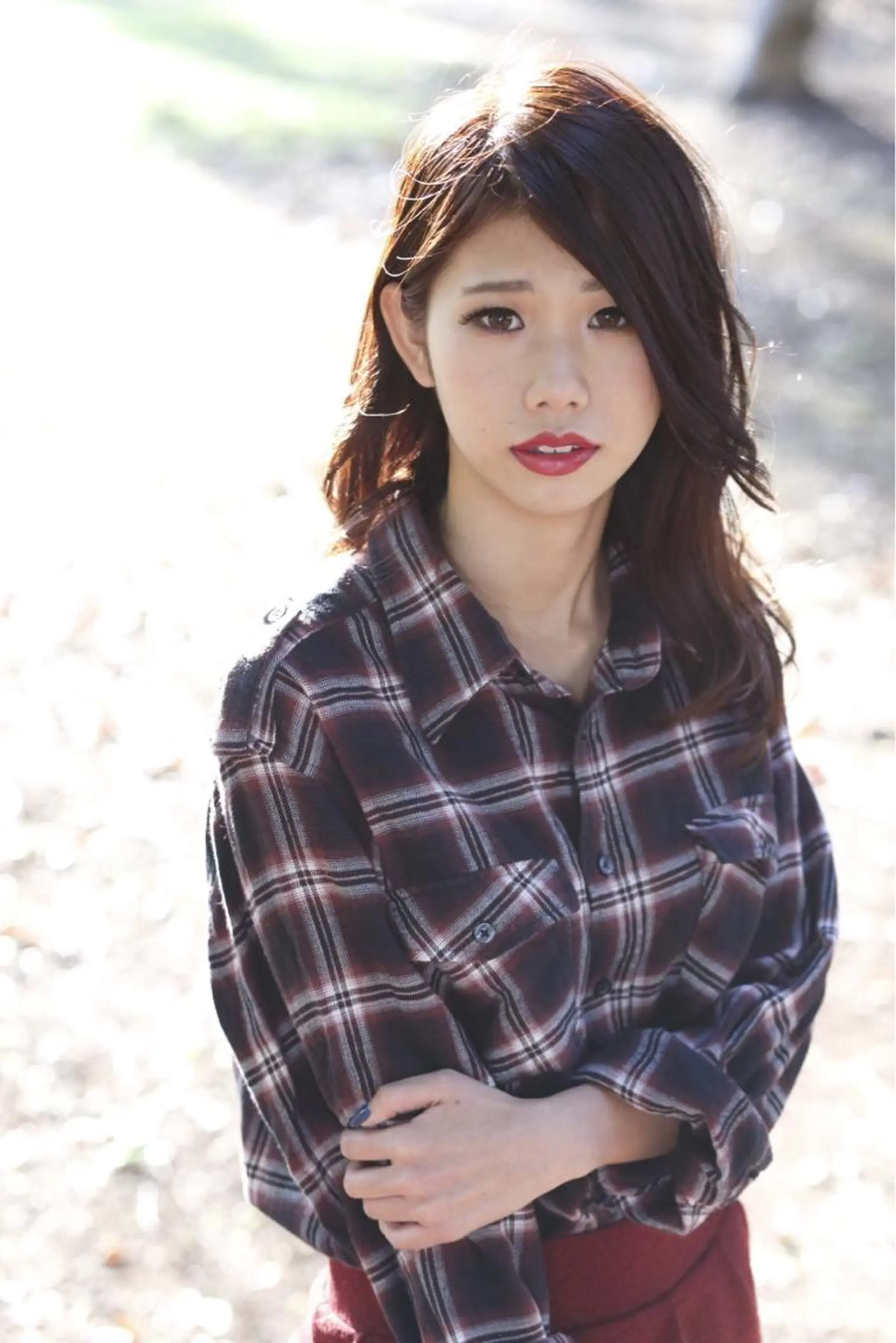 セミロング カラー パーマ 金崎 新吾のヘアスタイル