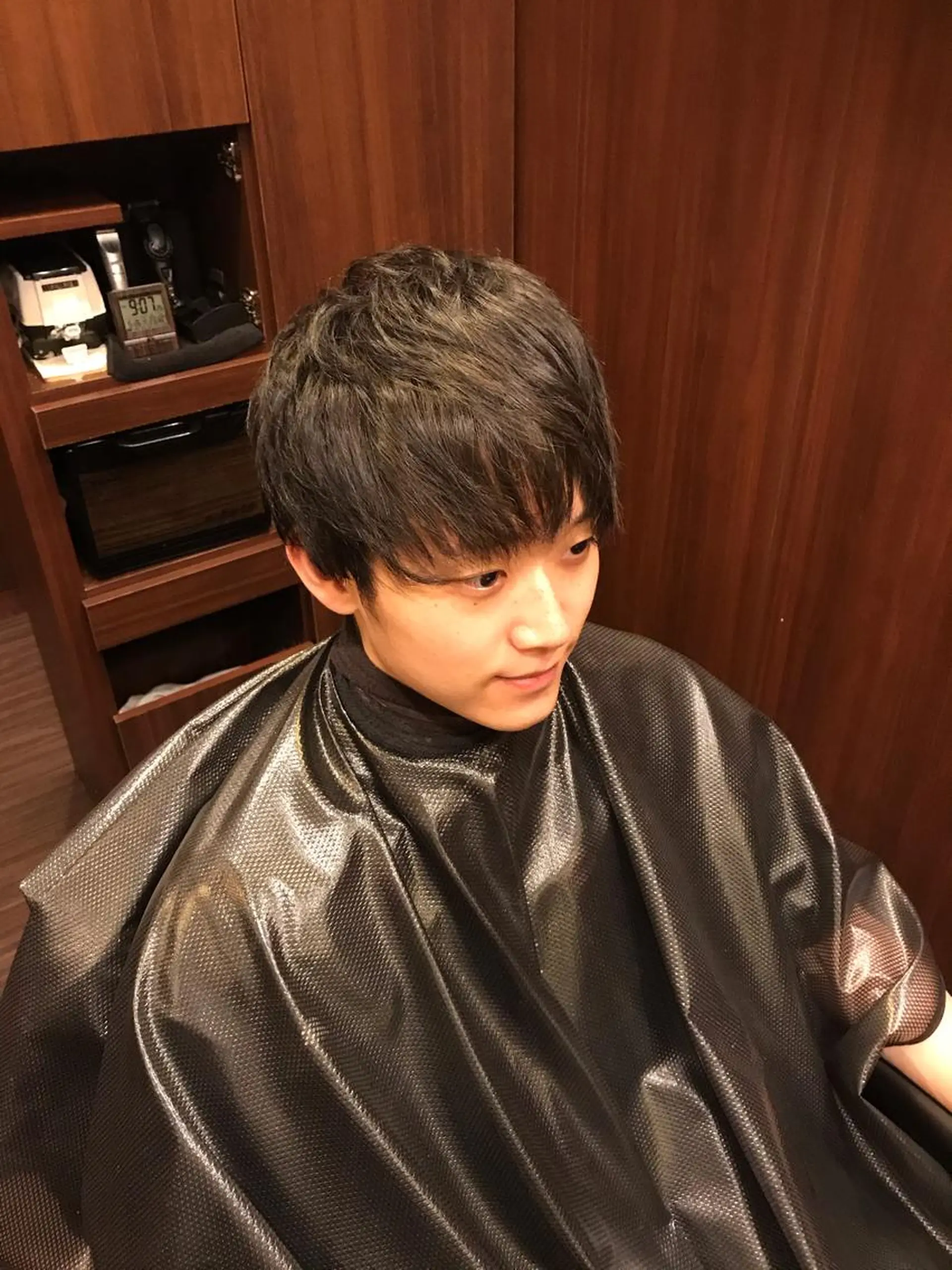 ショート カット パーマ 深夜23時まで営業 OR BARBERのヘアスタイル