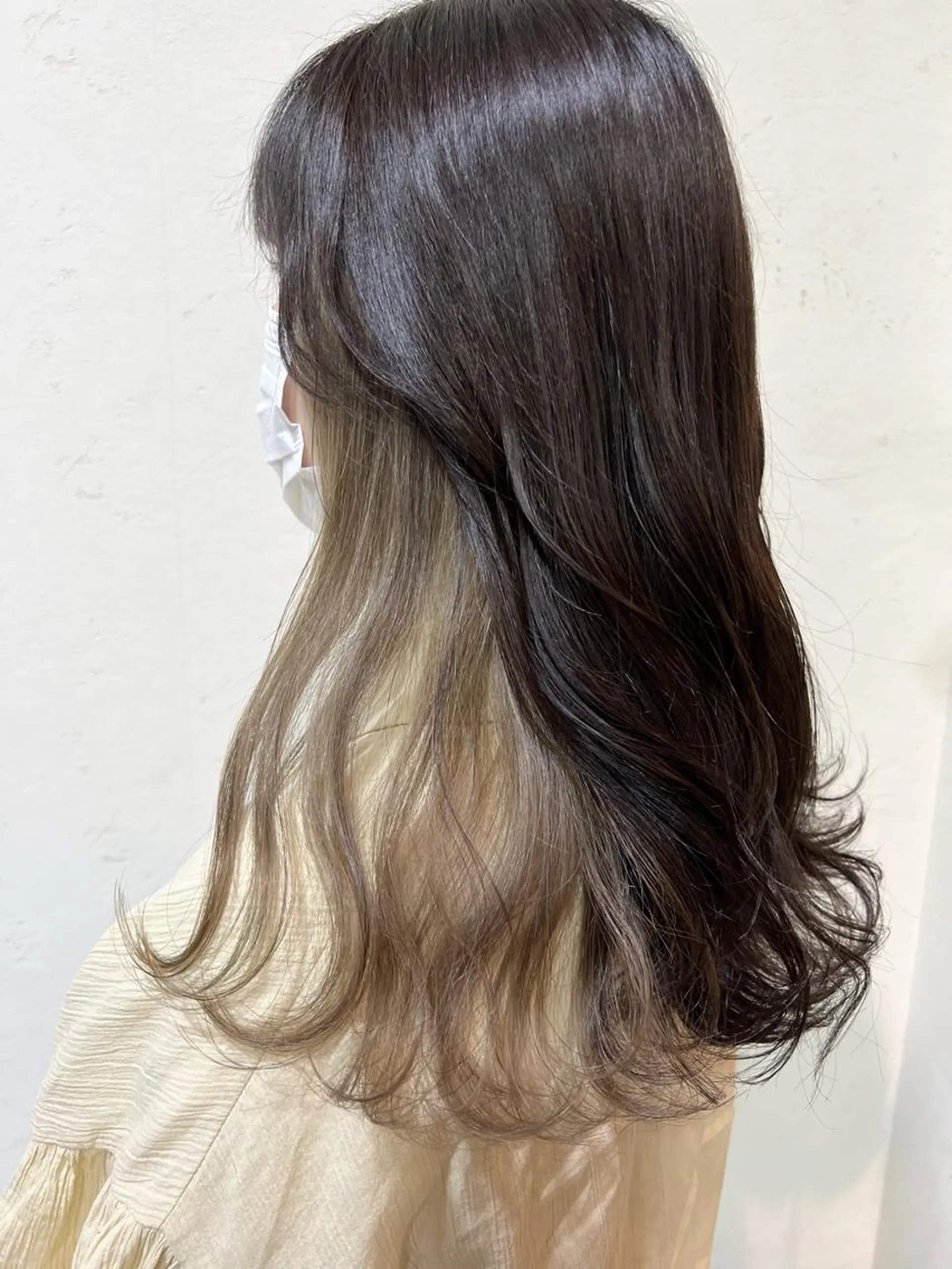 ロング カラー カット ヘアカラー トリートメント mana .のヘアスタイル