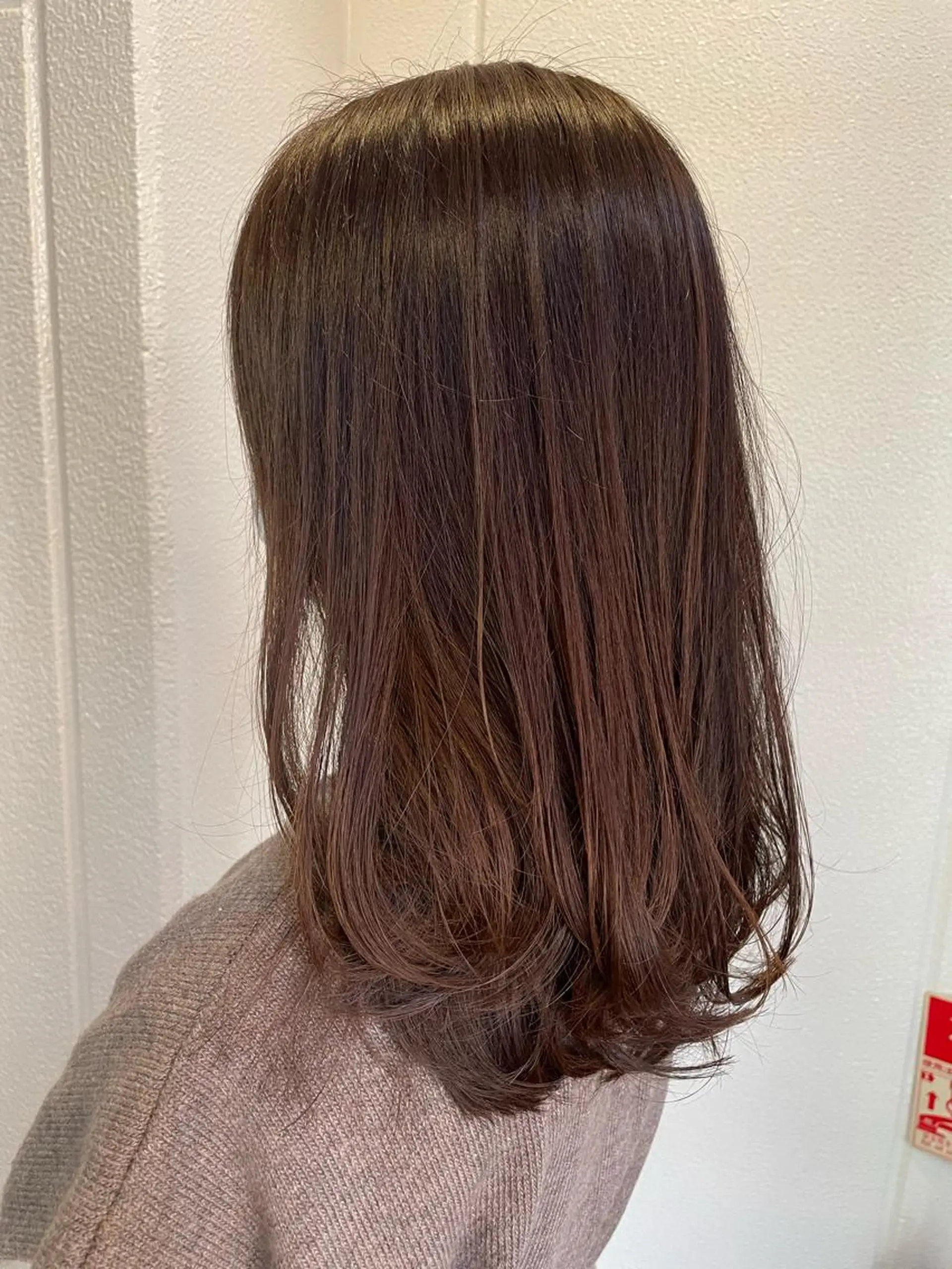 セミロング カラー 透明感カラー💎 AYAのヘアスタイル