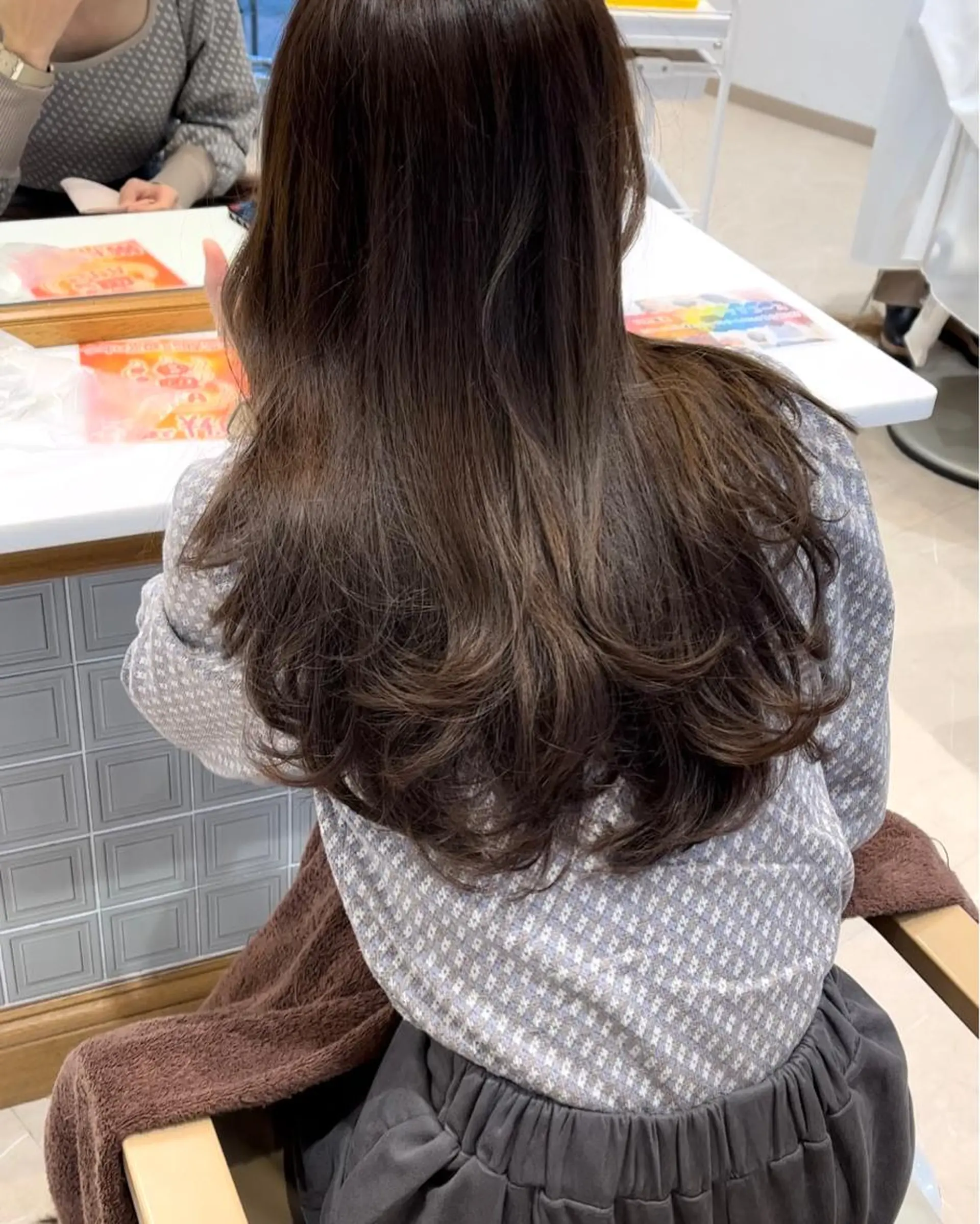 ミディアム カラー トリートメント ミタニ/髪質改善 /レイヤーカットのヘアスタイル