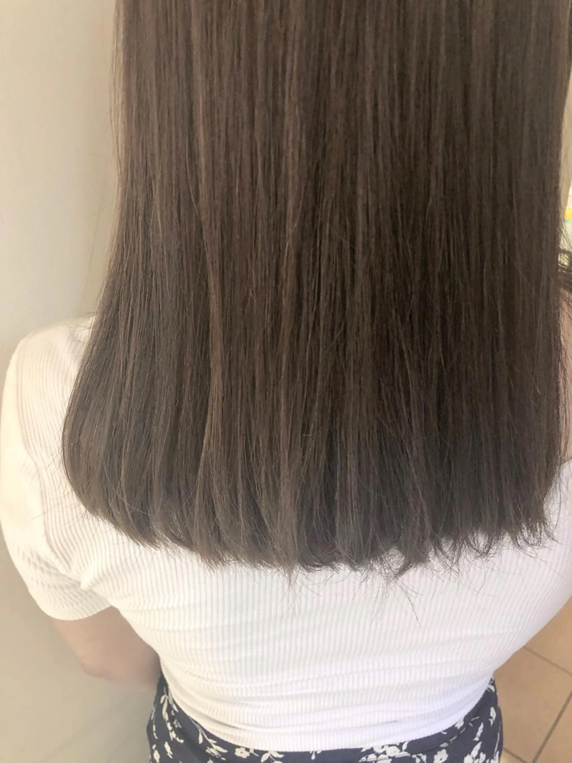 セミロング カラー カット ヘアカラー トリートメント 韓国hair ·͜· watanabeのヘアスタイル