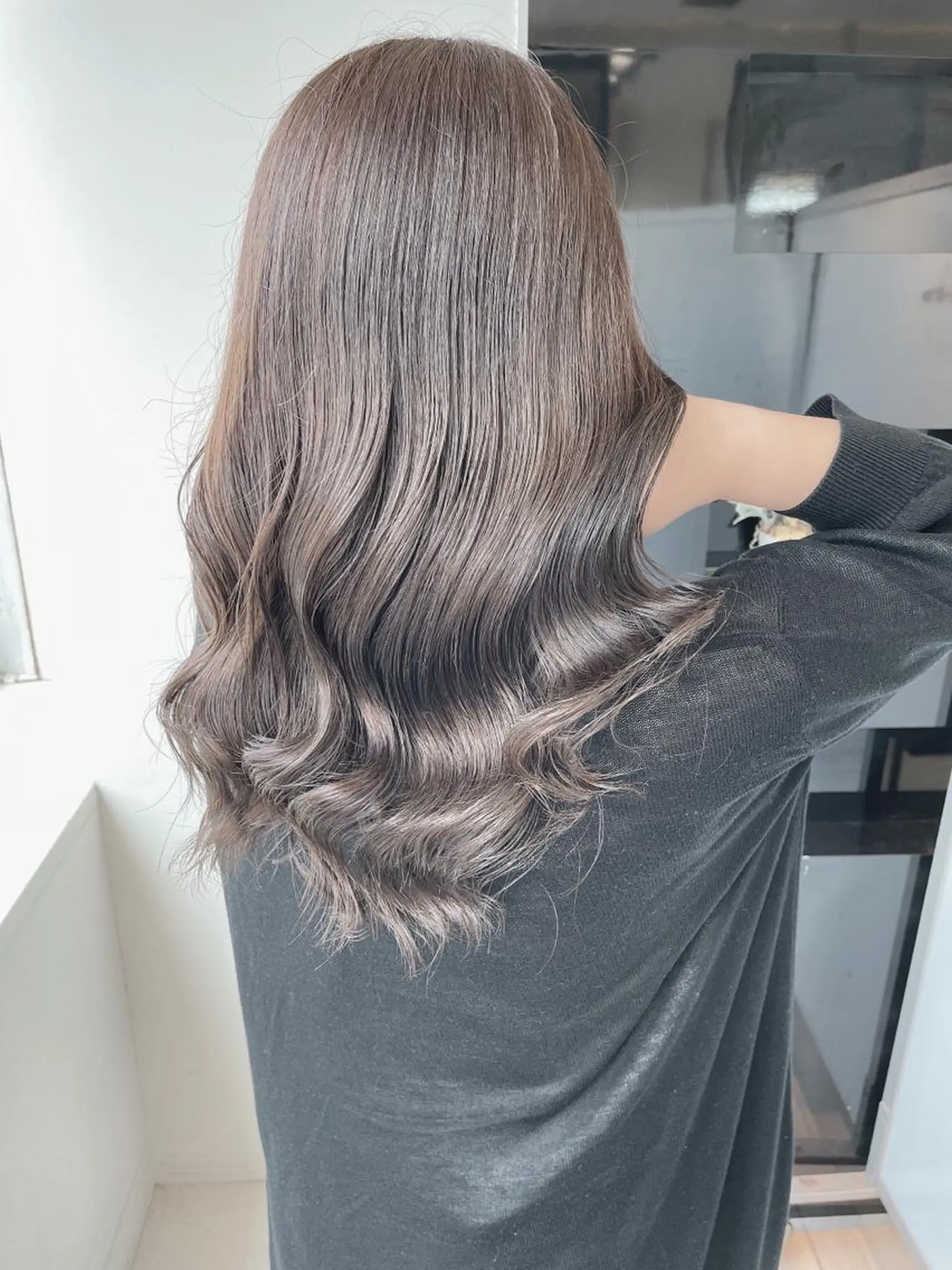 セミロング カラー ヘアカラー トリートメント ヘアセット 髪質改善カラー🦋 田村のヘアスタイル