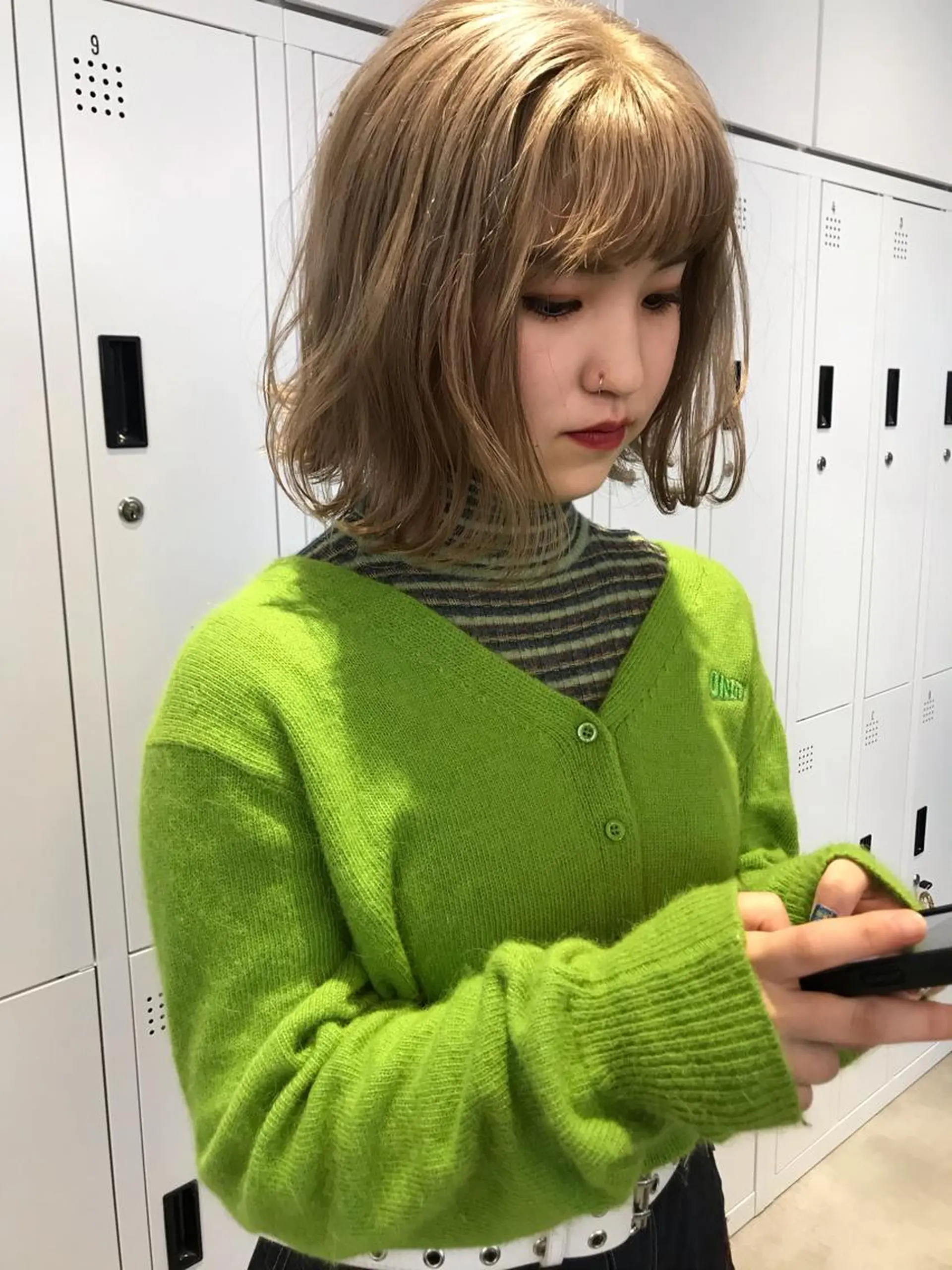 ショート カラー カット パーマ 🇰🇷カルマパーマ kaito🇰🇷のヘアスタイル