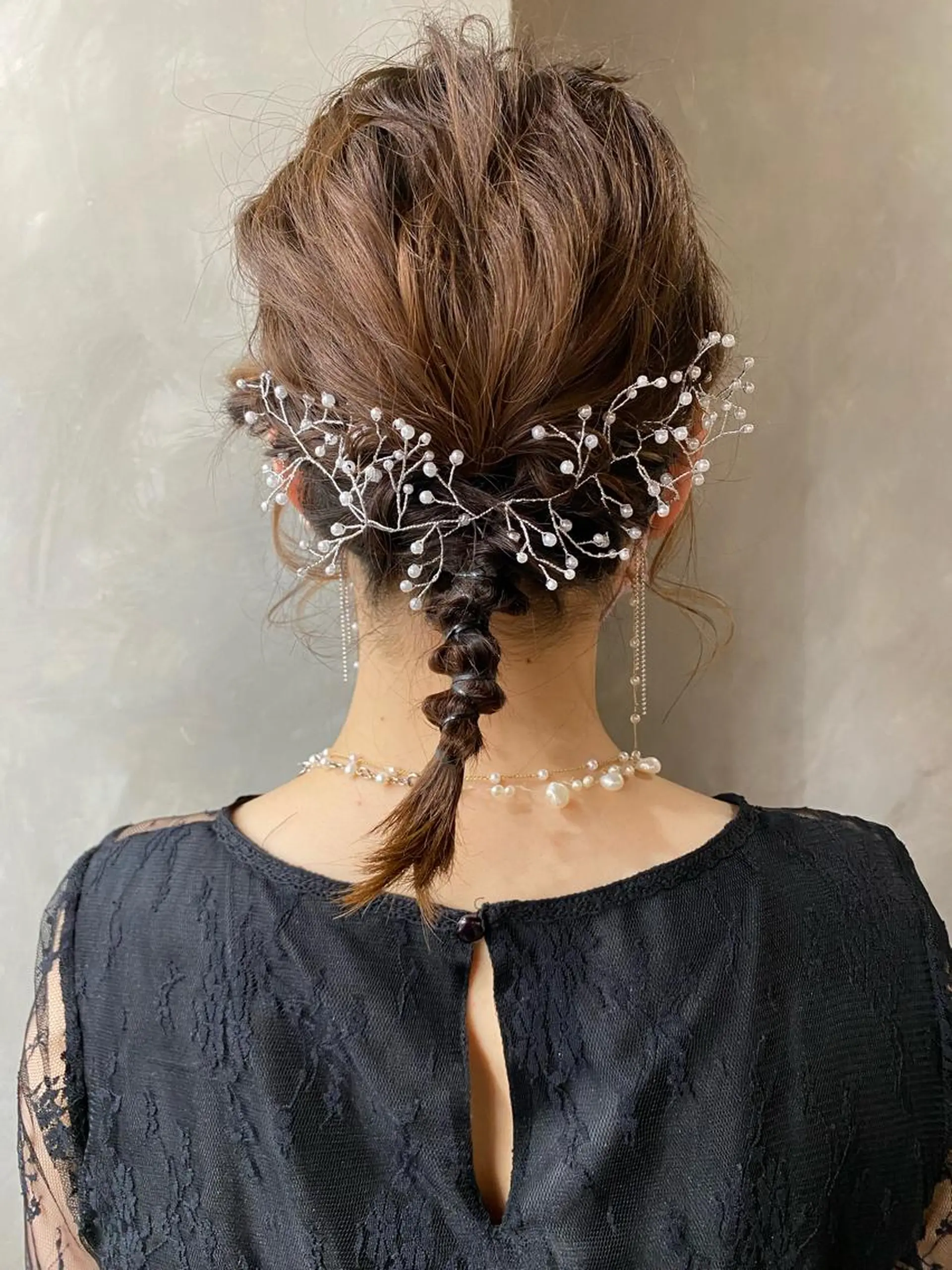 ミディアム カラー ヘアアレンジ ツキノキ ミナのヘアスタイル