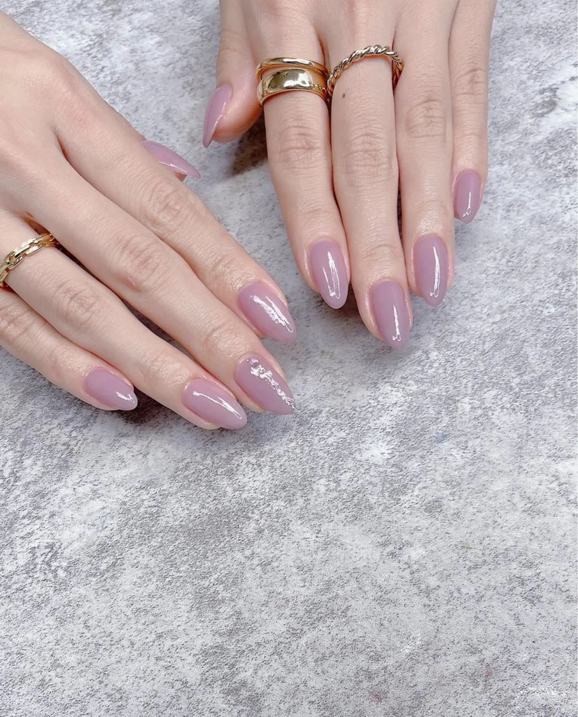 ミディアム ハンドネイル めぐみのネイルサロン スタッフ練習のネイルデザイン