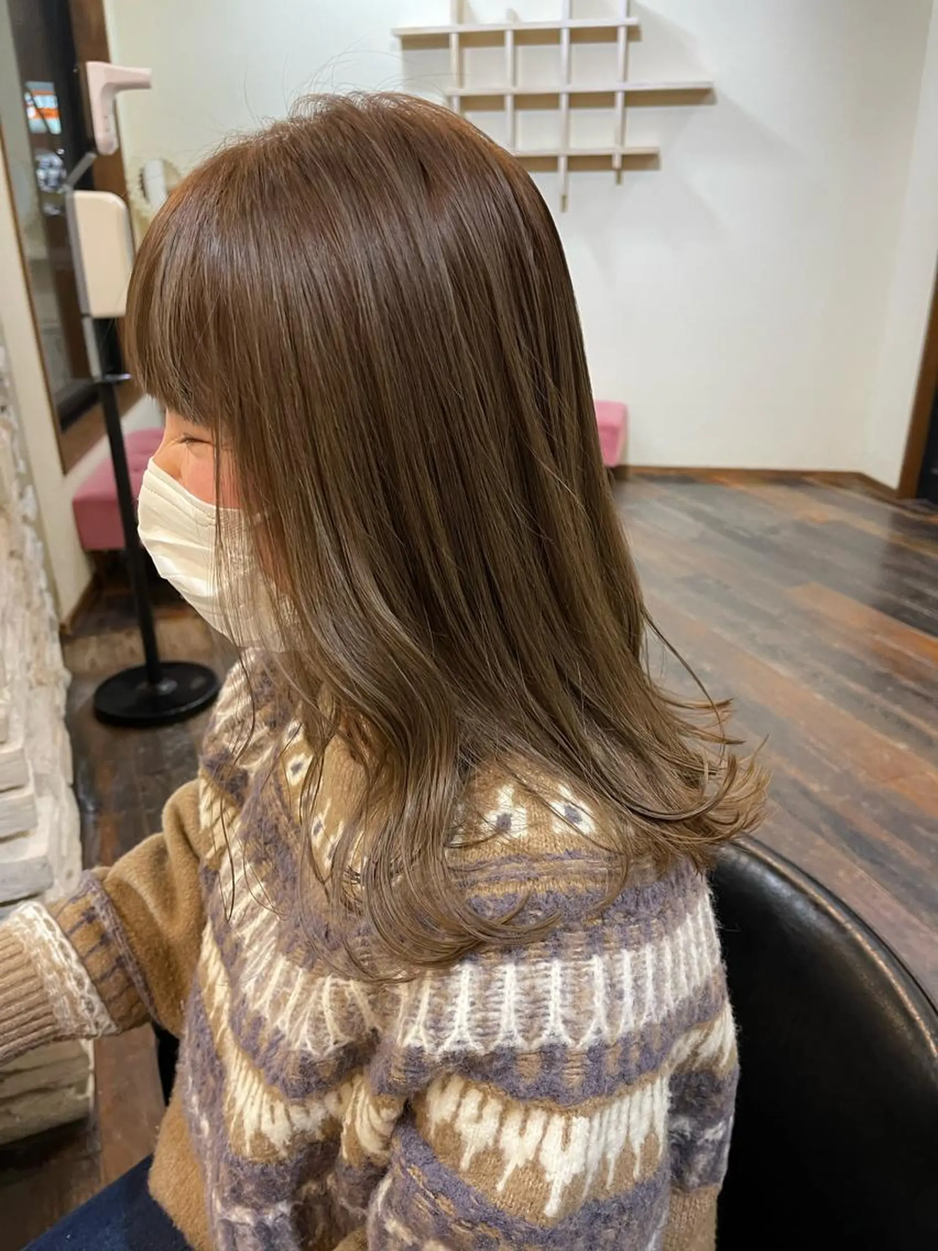 セミロング 梶原 真帆のヘアスタイル