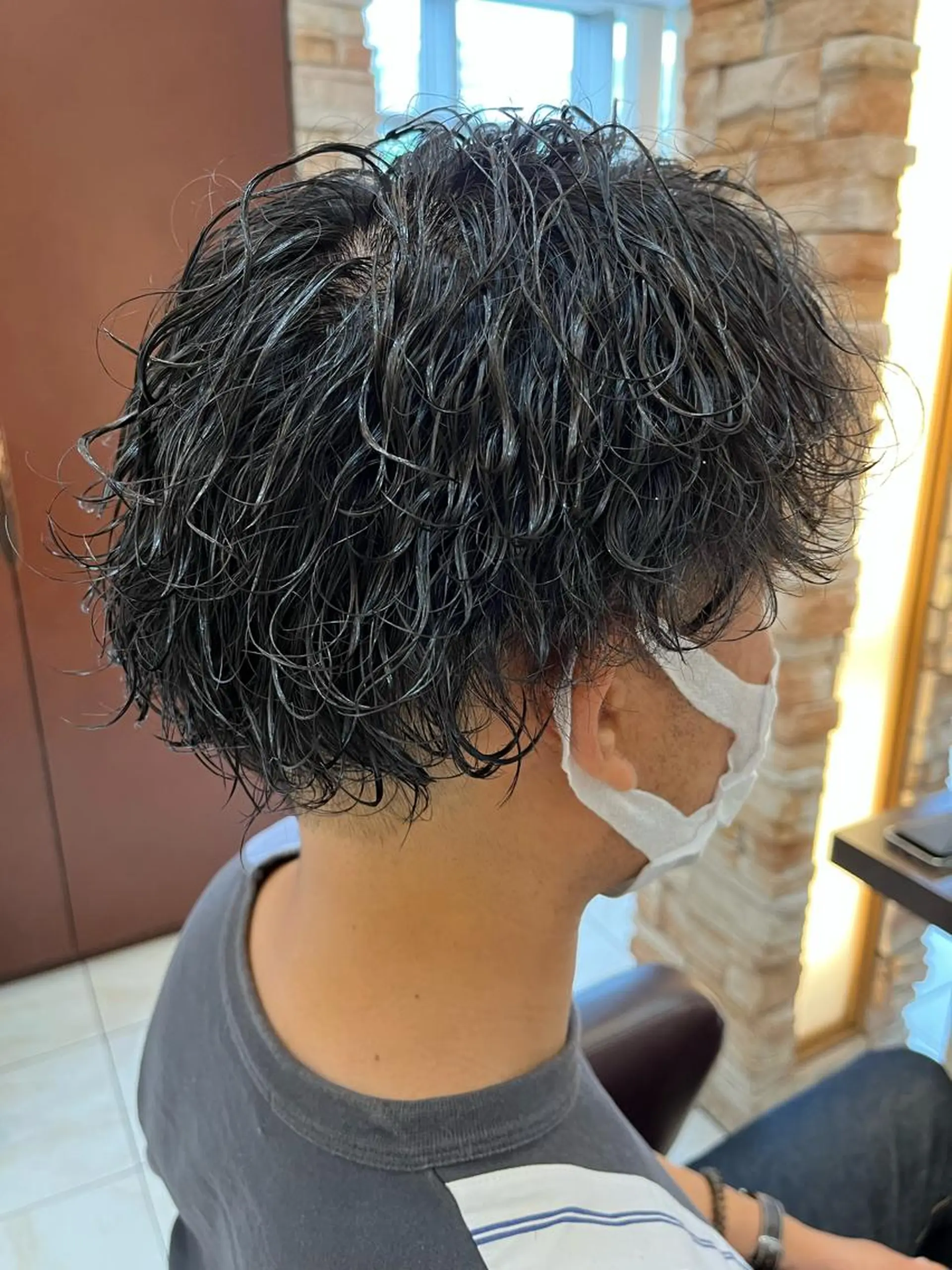 パーマ メンズ メンズパーマ 波巻きパーマ カット パーマ 野々山 直貴のヘアスタイル