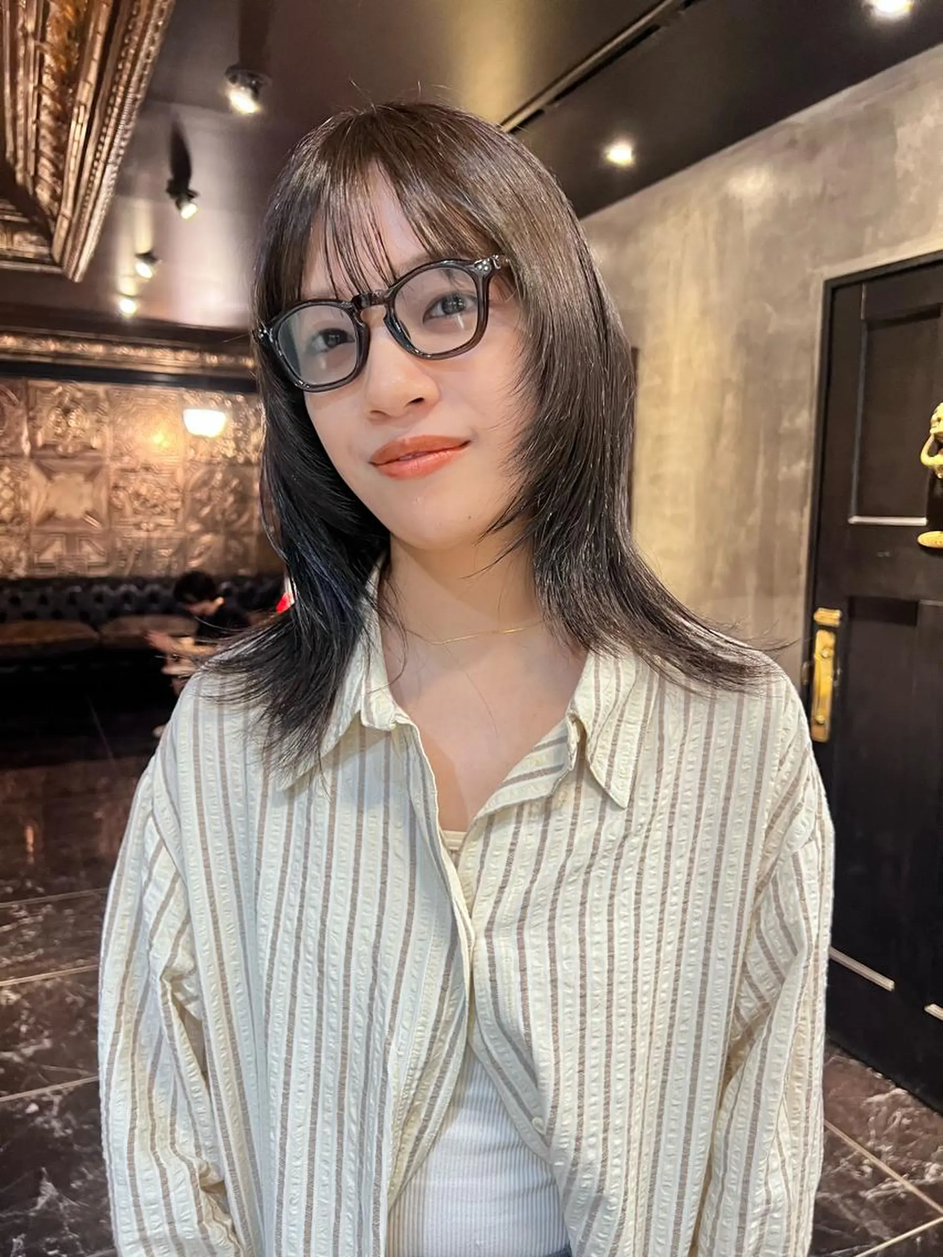 セミロング カラー 圧倒的デザイン力 店長🎨RENAのヘアスタイル