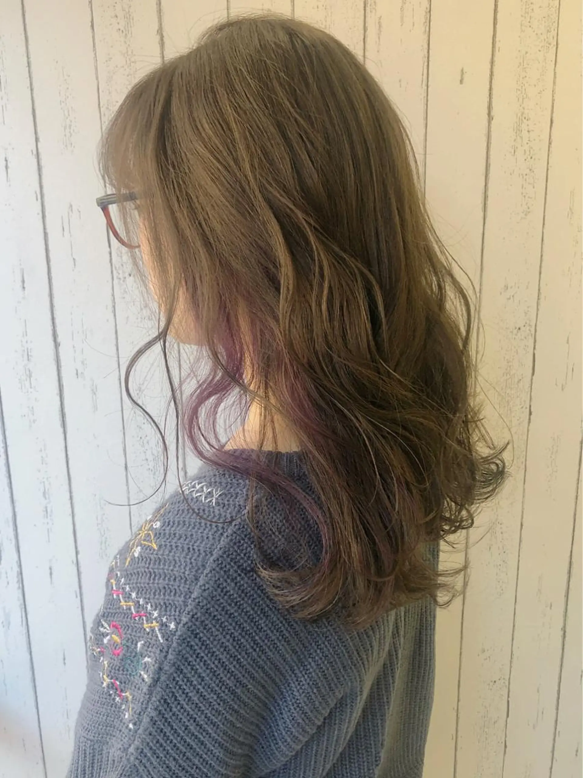 ロング カラー ブリーチ 【ニュアンスカラー・ 髪質改善】スズキカナのヘアスタイル