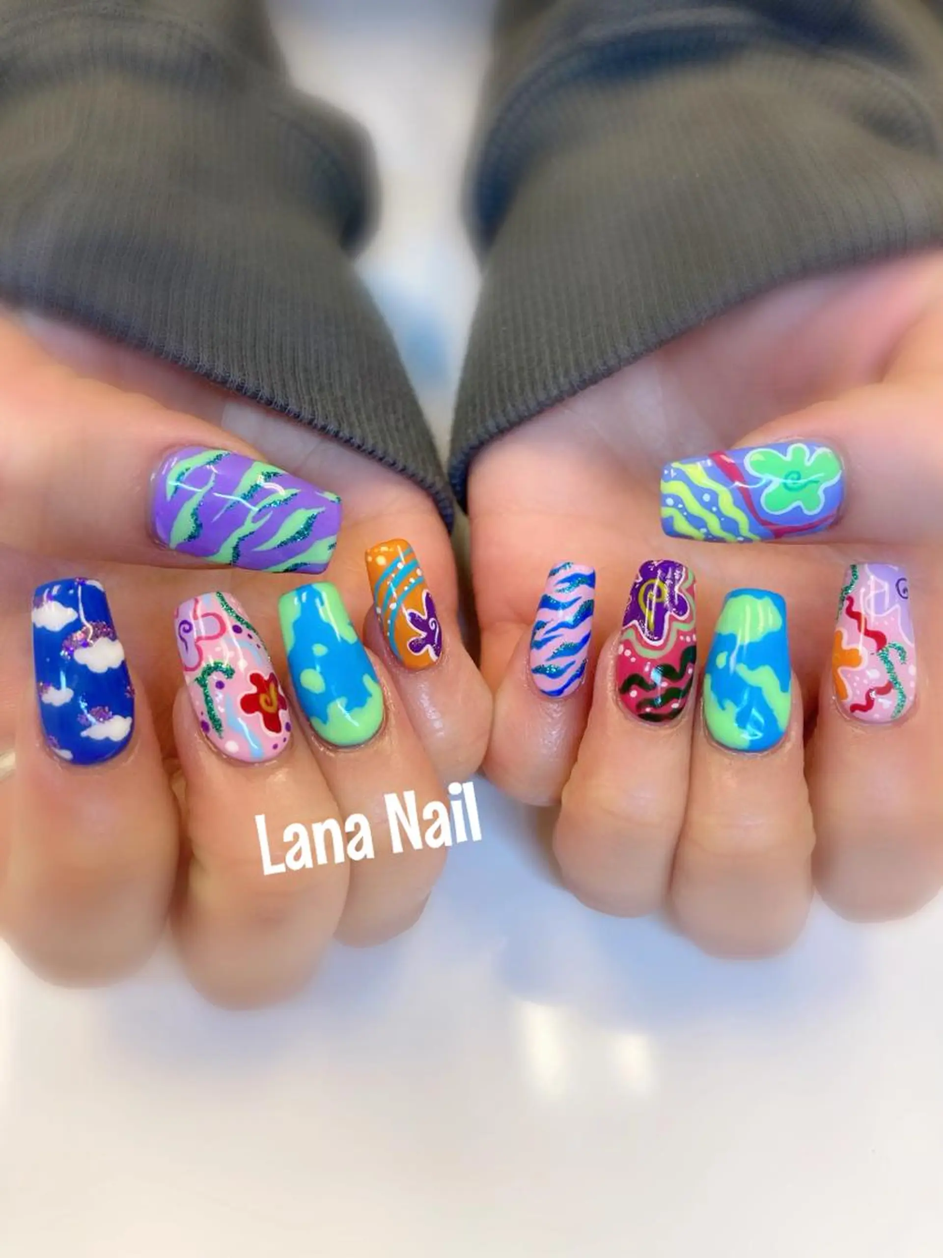ネイル スカルプネイル Lana Nailのネイルデザイン