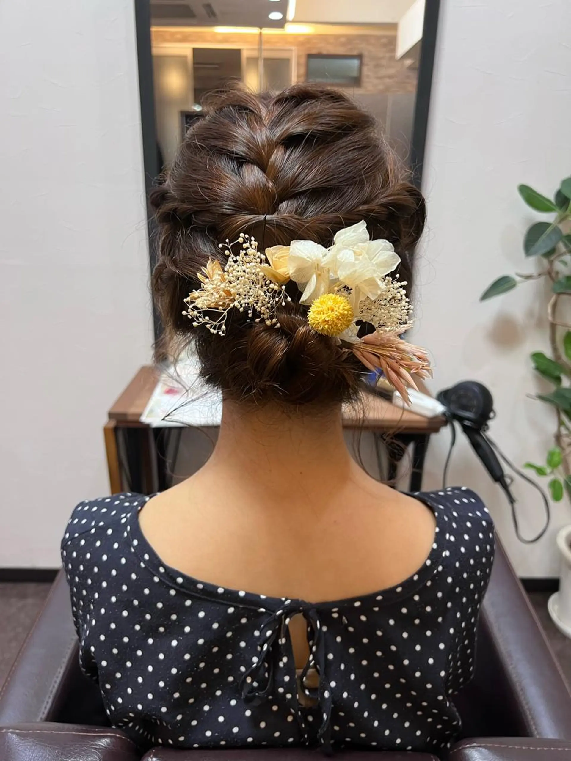 セミロング ヘアアレンジ 結婚式・ブライダル パーマご相談ください 楓(かえで)🦋のヘアスタイル