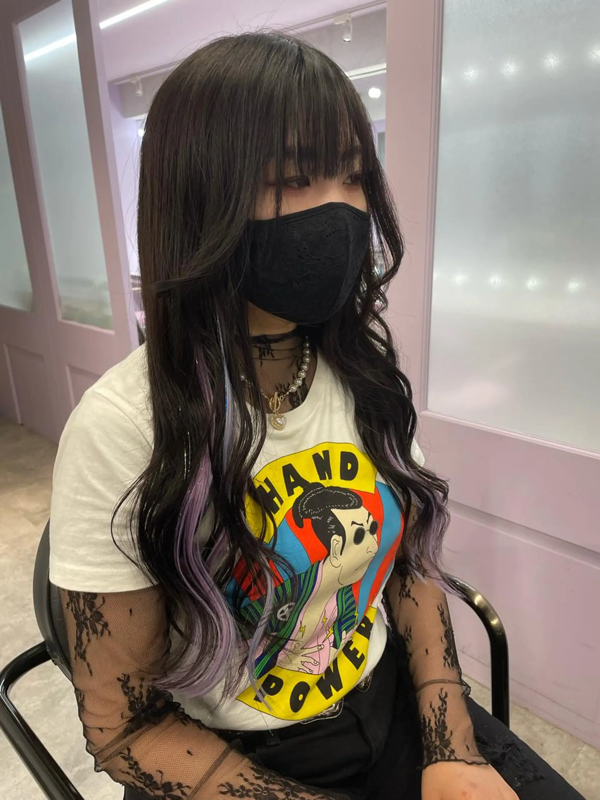 ロング Cielro/ダブル カラー/西田咲希のヘアスタイル