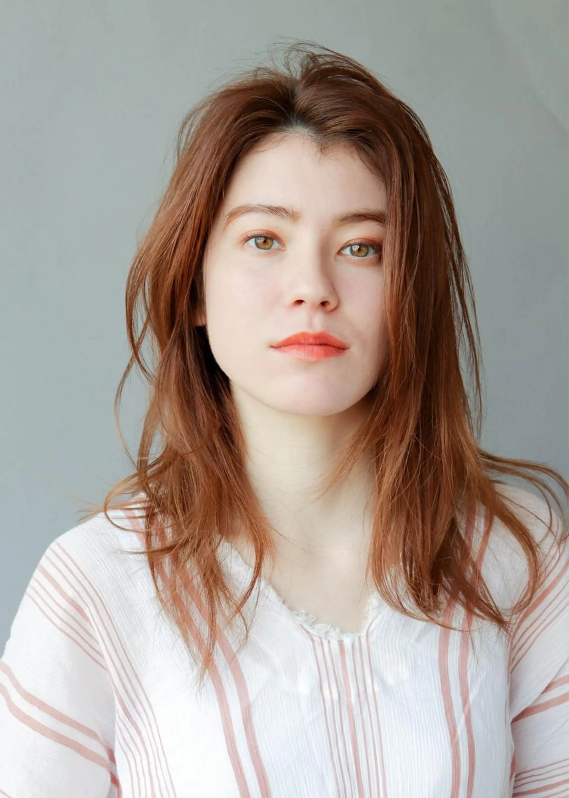 ミディアム 【完全個室】髪質改善 暖色カラー/山崎唯奈のヘアスタイル