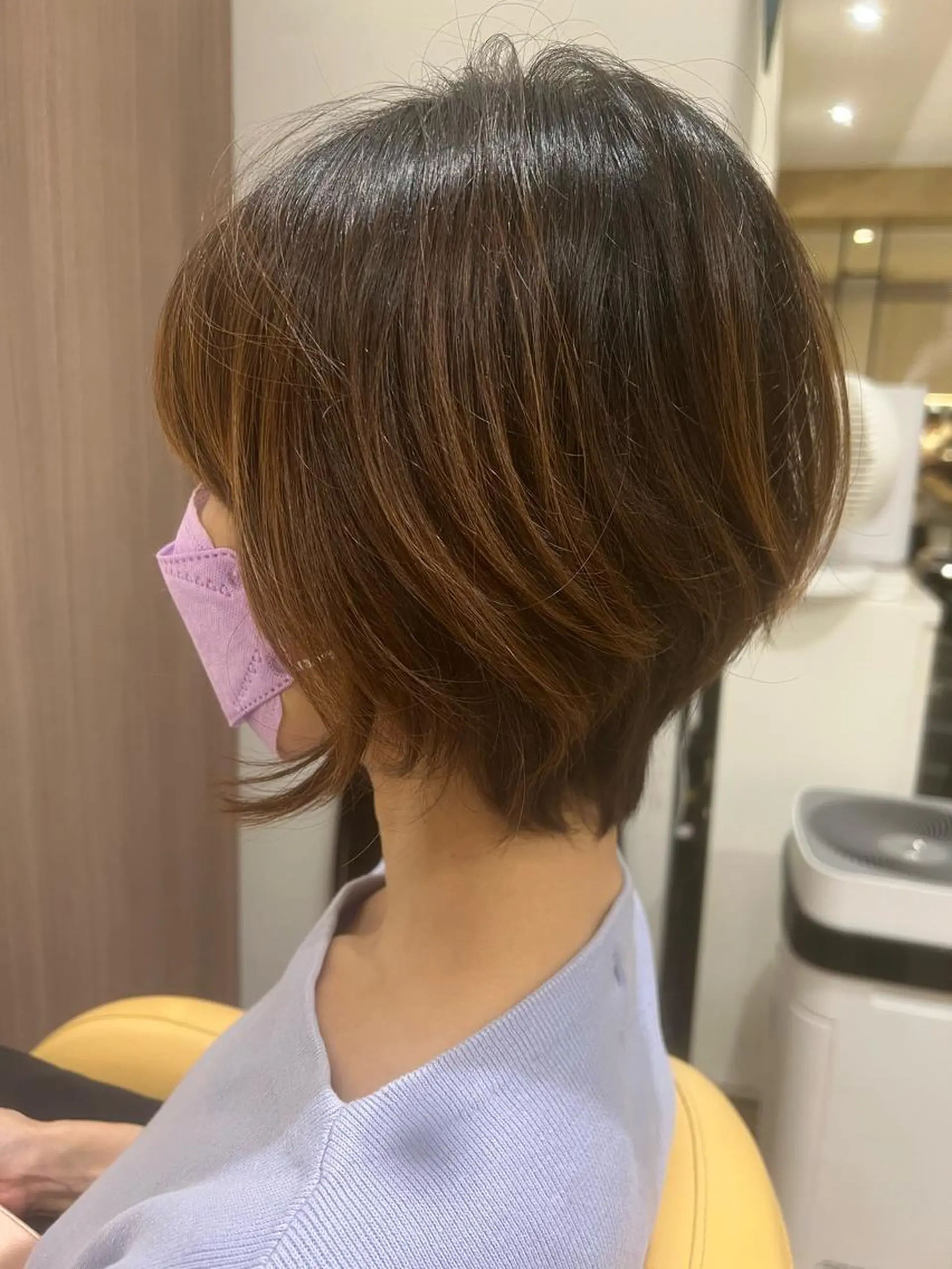ショート ヘアアレンジ カット トリートメント 白髪ぼかし大人メンズ 根本零のヘアスタイル