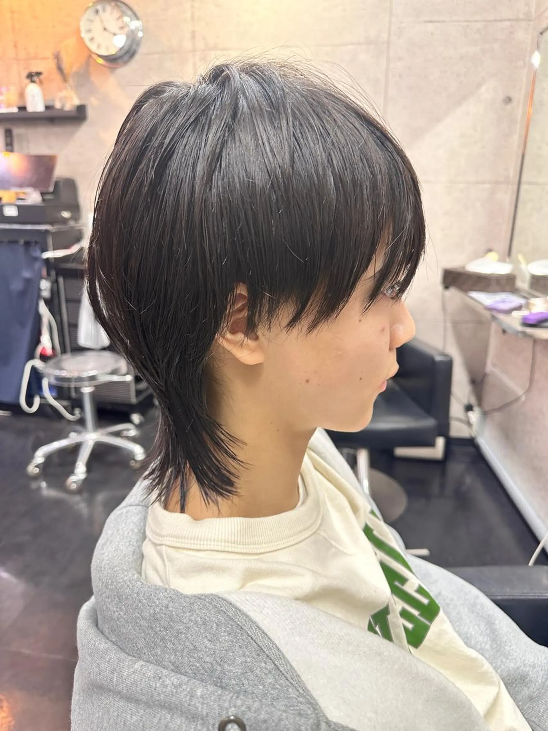 ショート パーマ メンズ ウルフ美容師🏆 MIZUKIのヘアスタイル