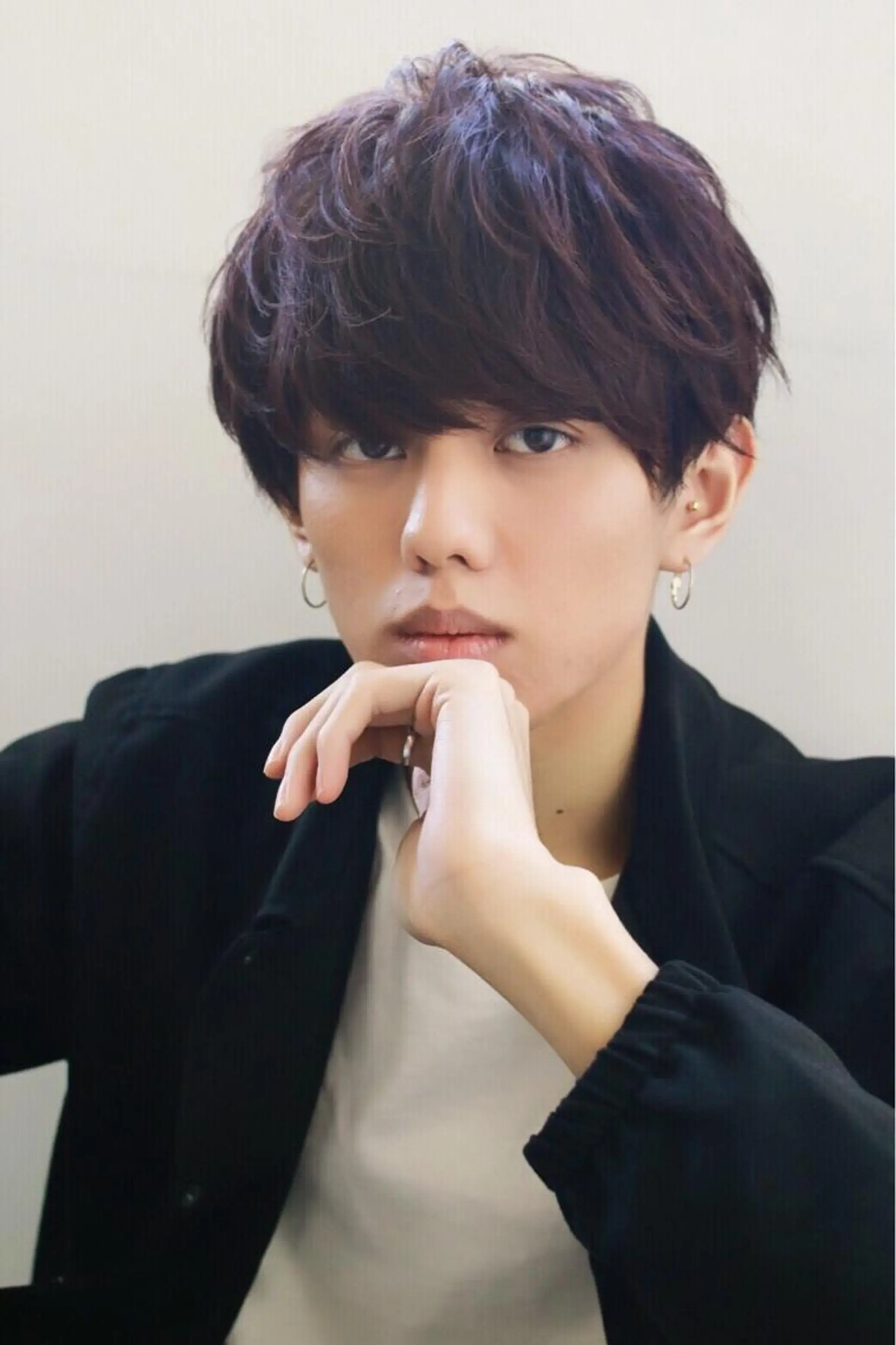 パーマ メンズ BABY 艶髪暗髪ヘア💖達人のヘアスタイル